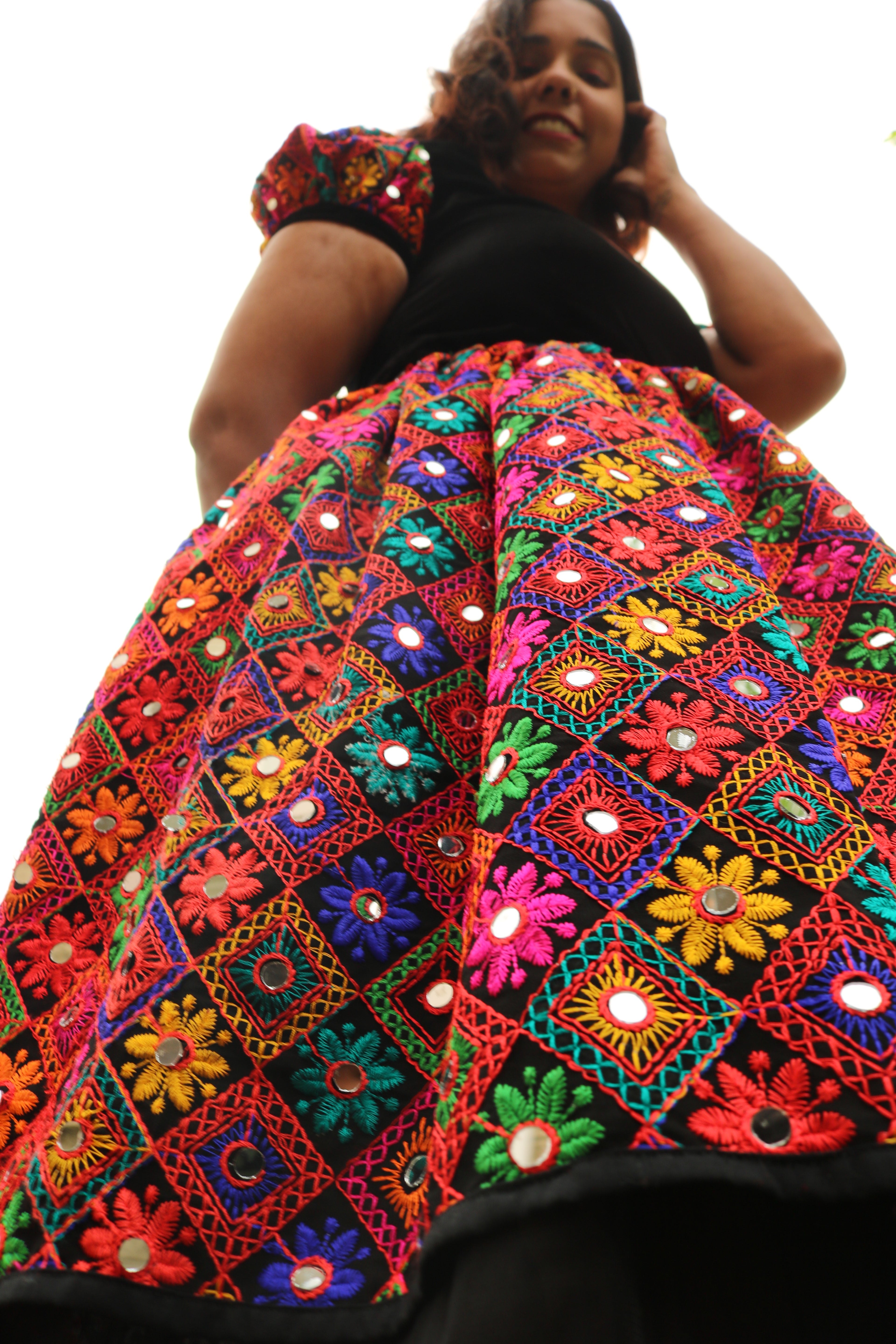 The Mirror Muse Below Knee Skirt