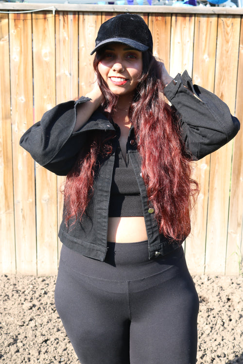 "Casual in the front, 7th Wonder on the back" Jean Jacket