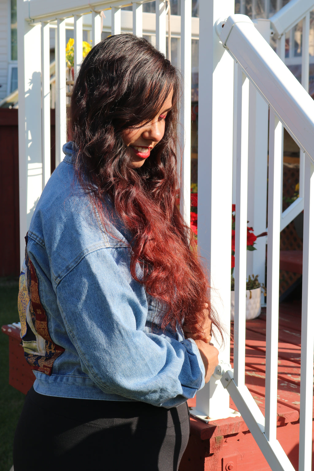 "Casual in the Front, Royaly at the back" Jean Jacket