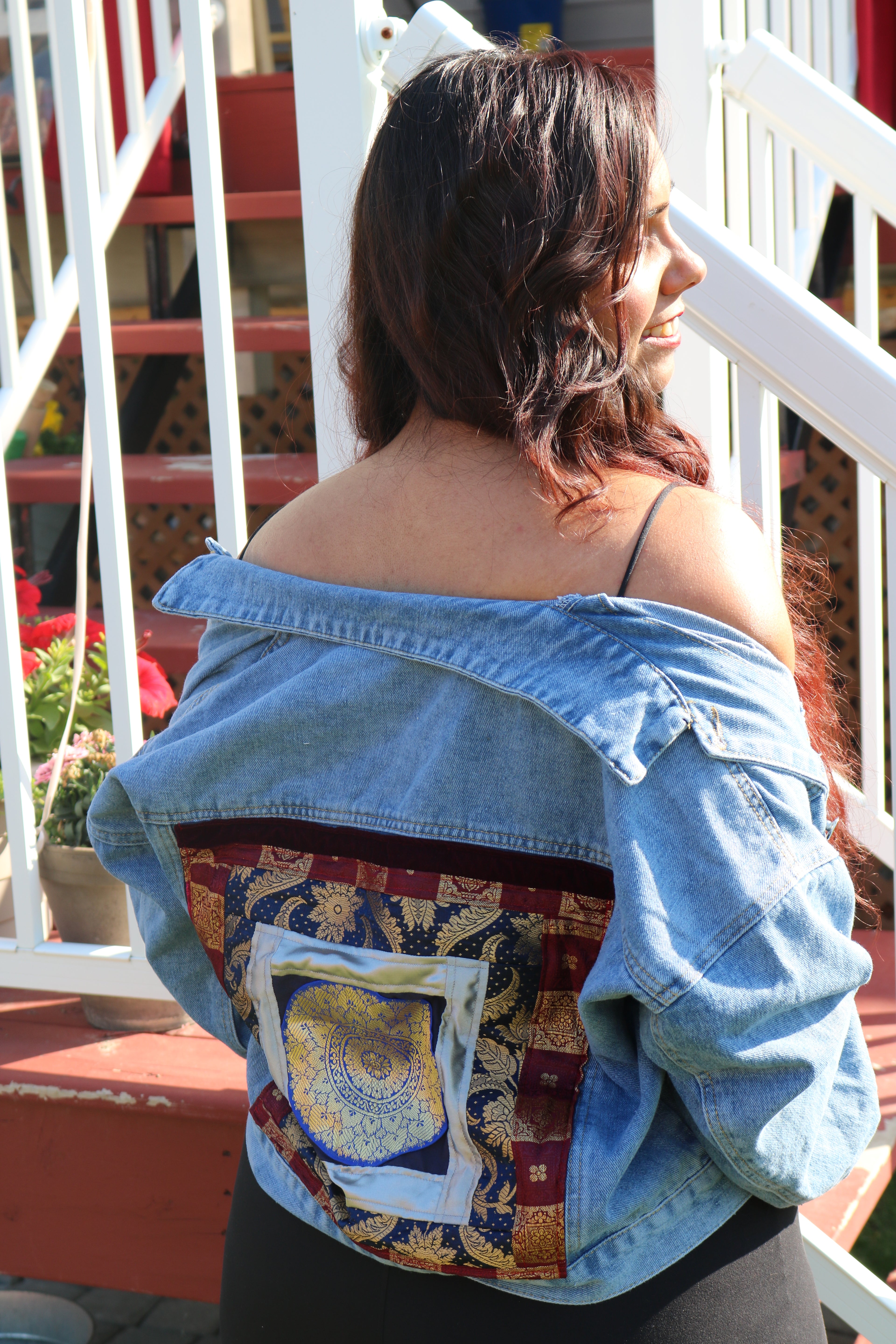 "Casual in the Front, Royaly at the back" Jean Jacket