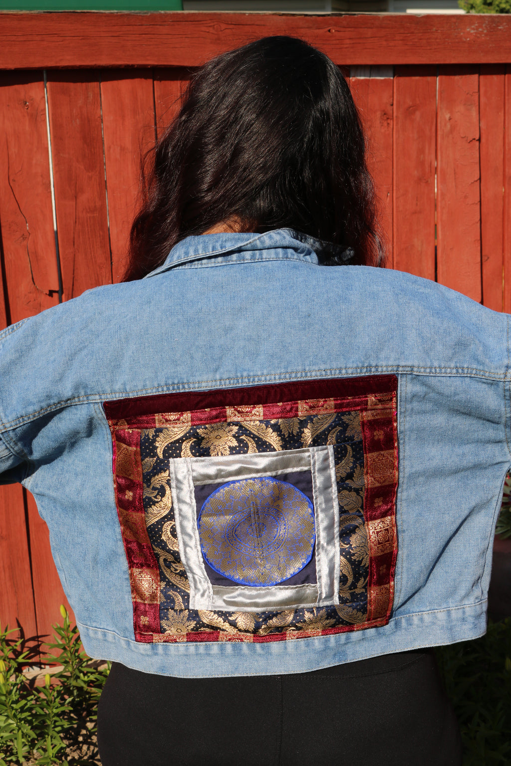 "Casual in the Front, Royaly at the back" Jean Jacket