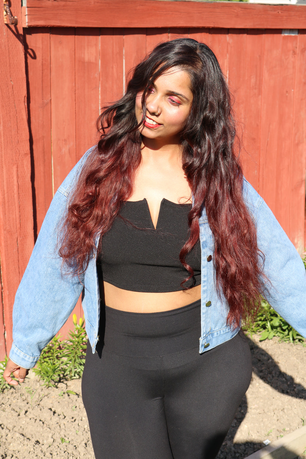 "Casual in the Front, Royaly at the back" Jean Jacket