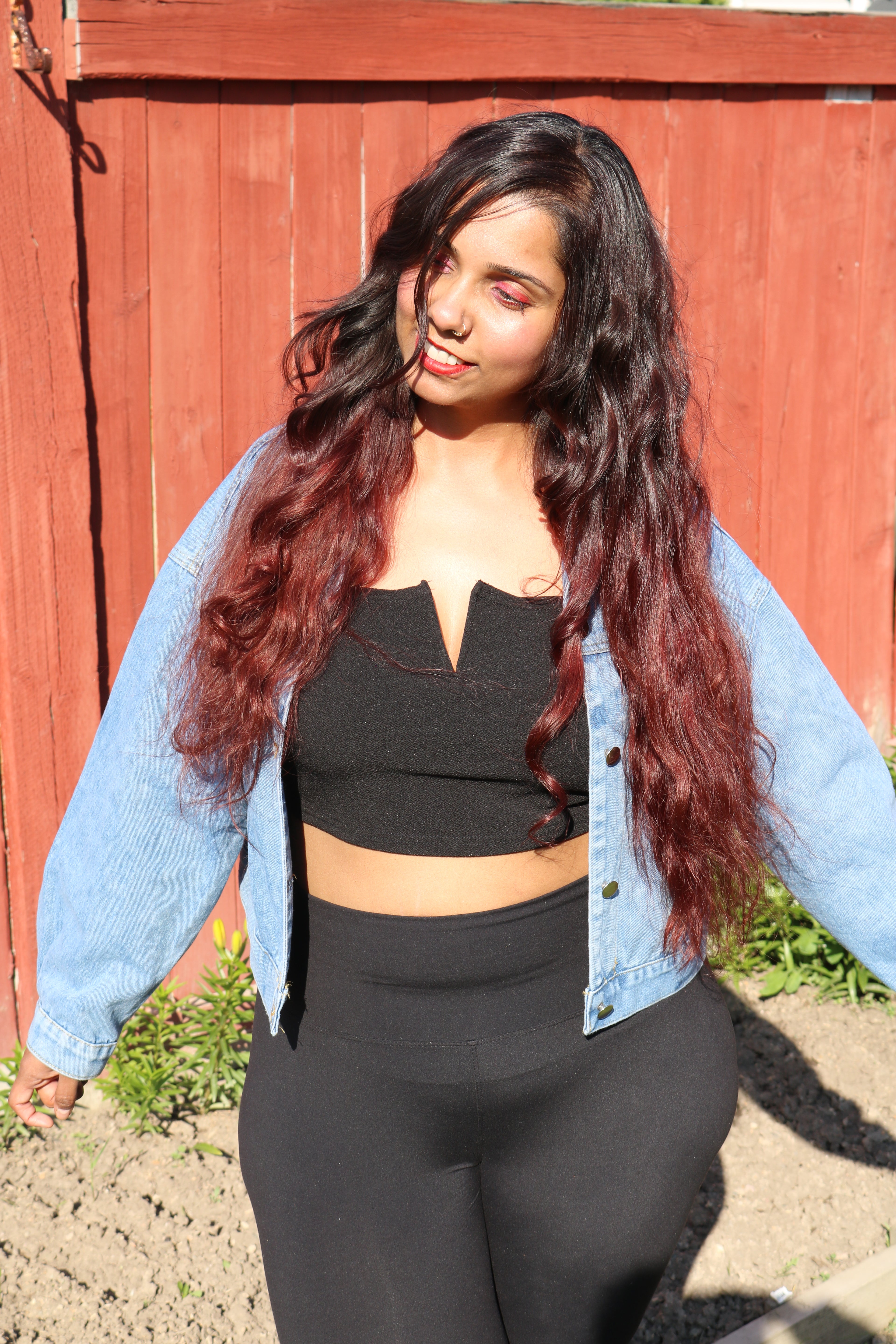 "Casual in the Front, Royaly at the back" Jean Jacket