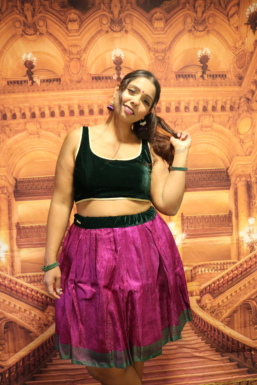 “Maharani’s Whimsical Grove” Mini Co-ord Set