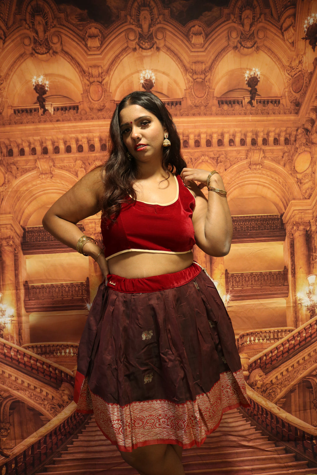 "Maharani's Wine Affair" Mini Co-ord Set
