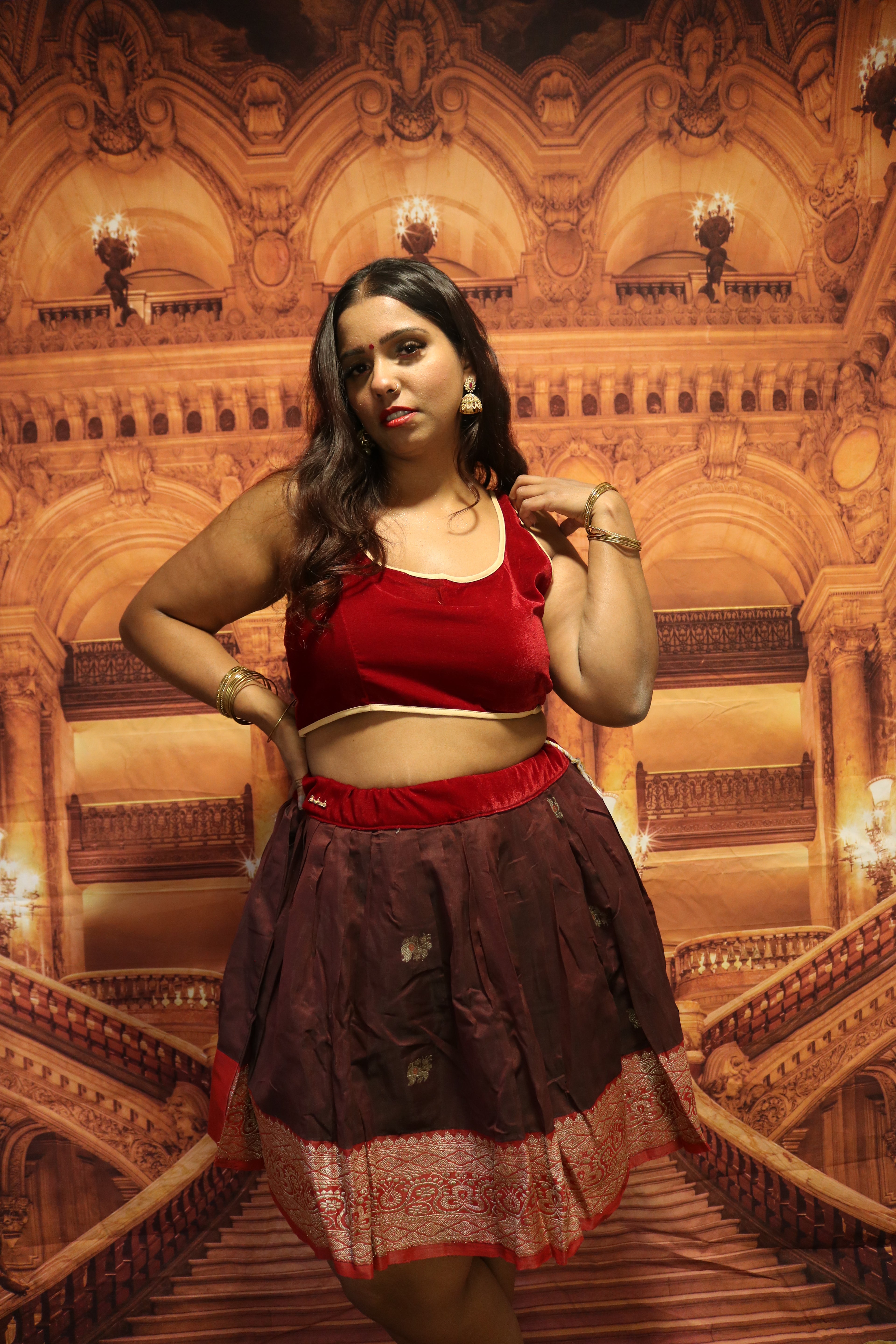 "Maharani's Wine Affair" Mini Co-ord Set