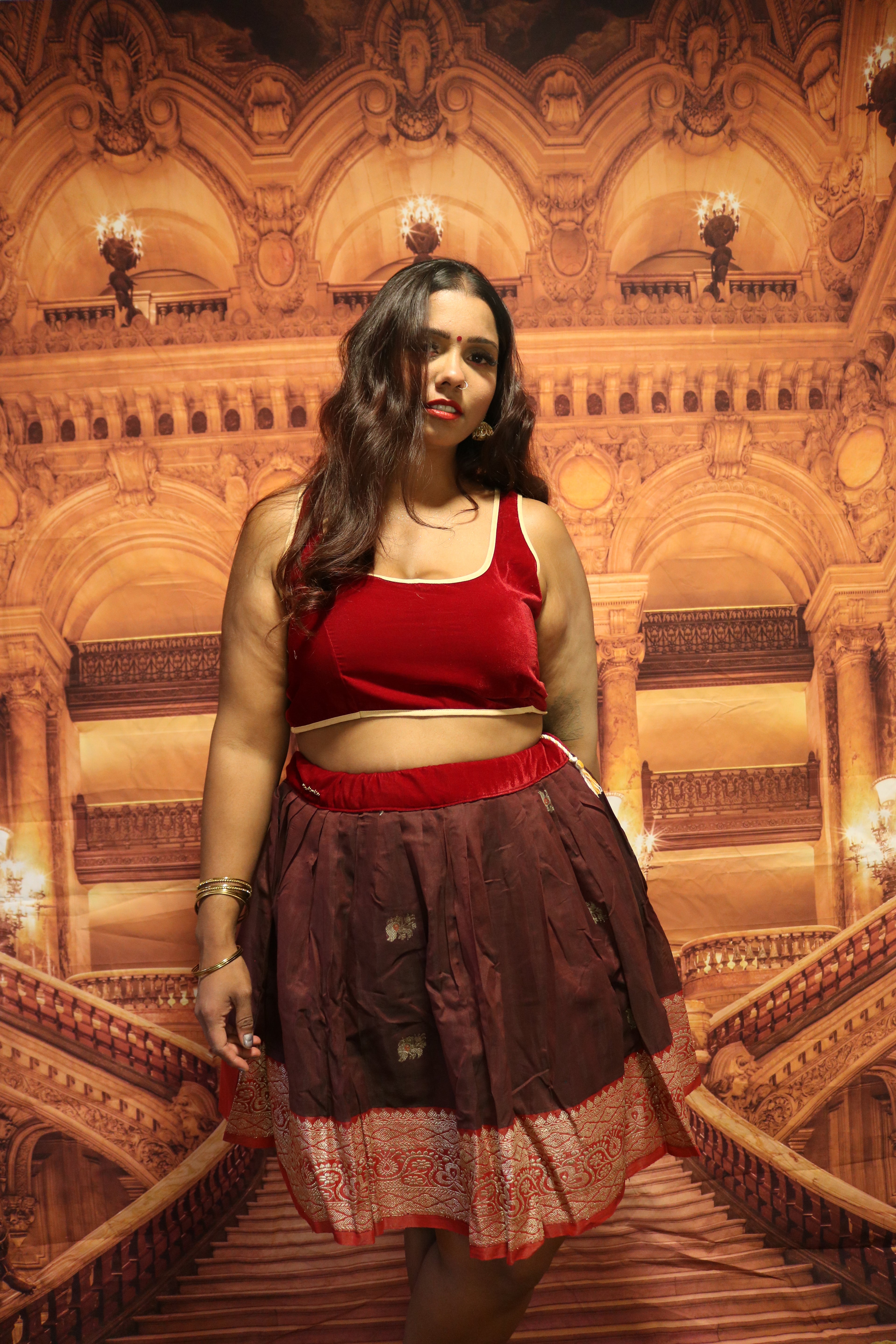 "Maharani's Wine Affair" Mini Co-ord Set