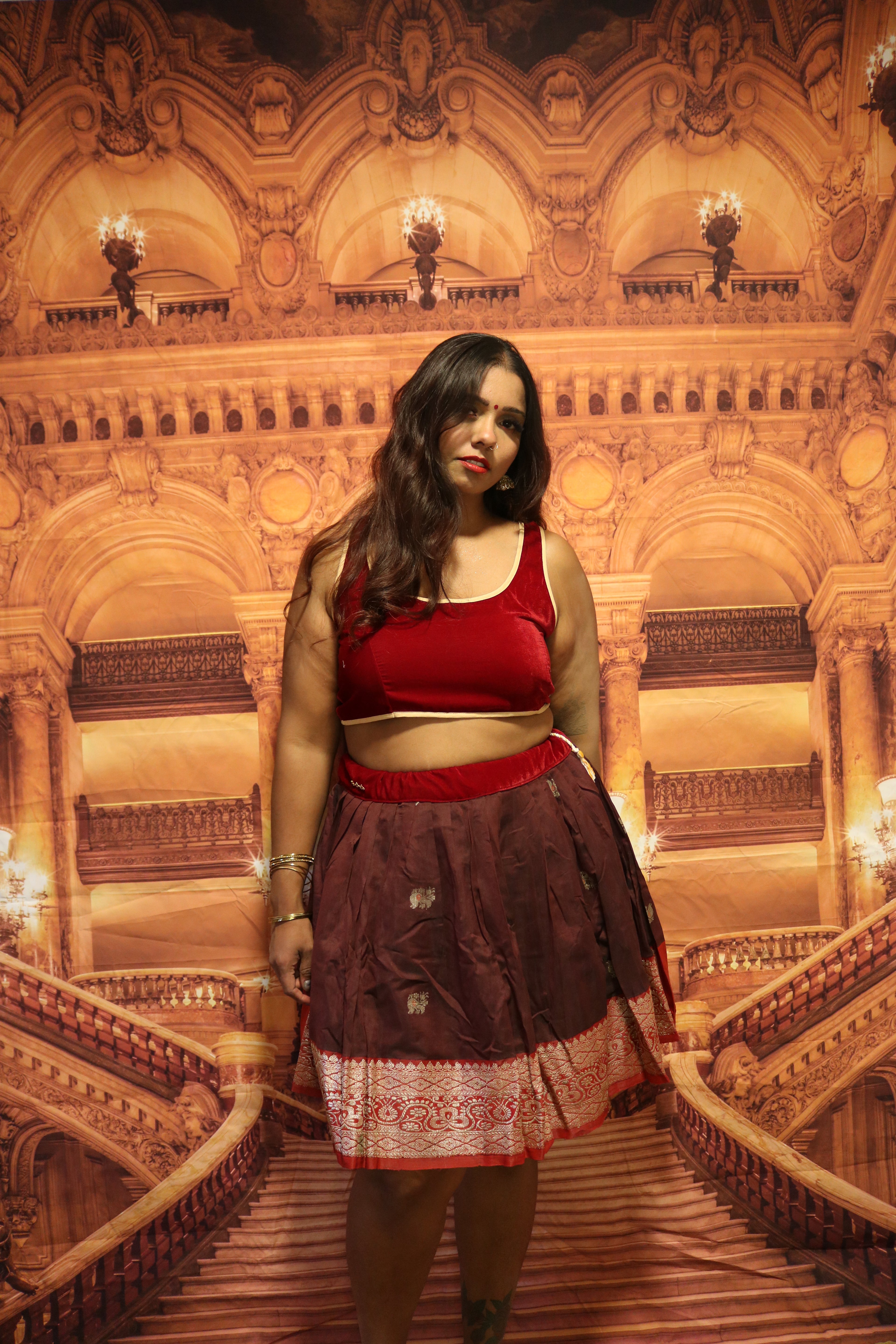 "Maharani's Wine Affair" Mini Co-ord Set