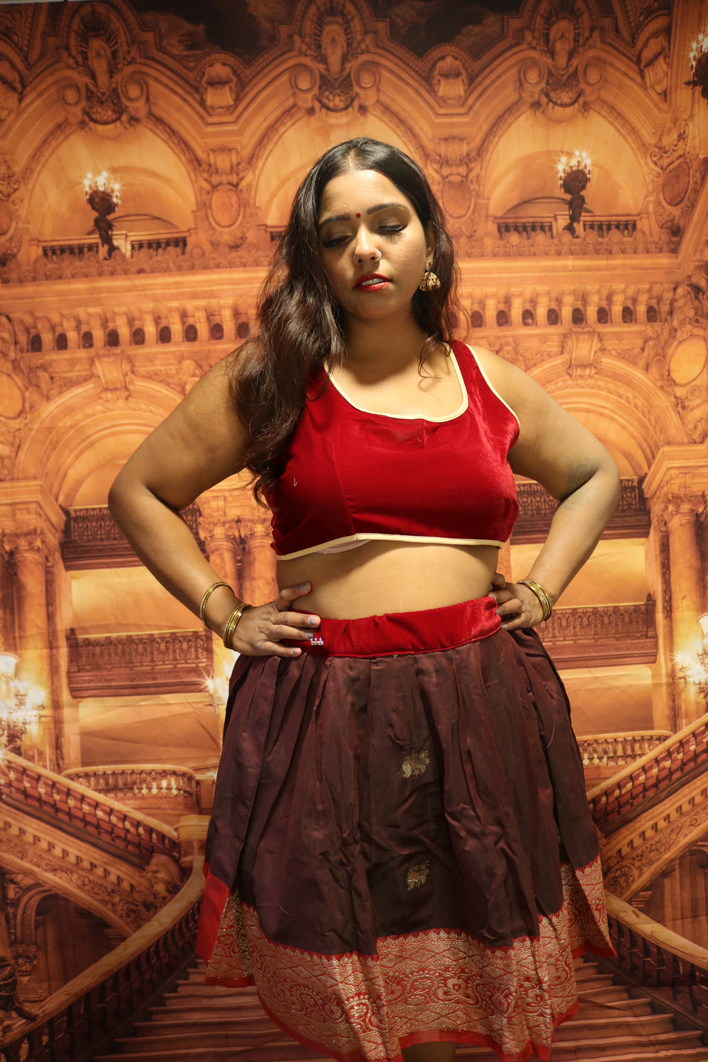 "Maharani's Wine Affair" Mini Co-ord Set