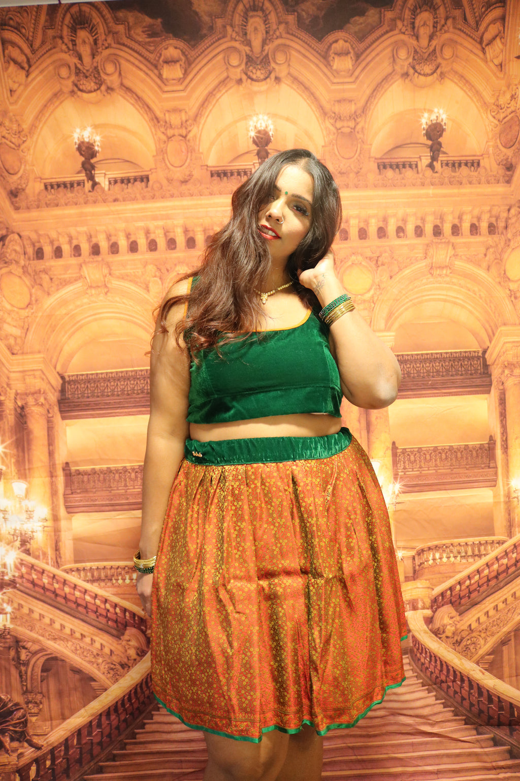 "Maharani's Festive Fling" Mini Co-ord Set