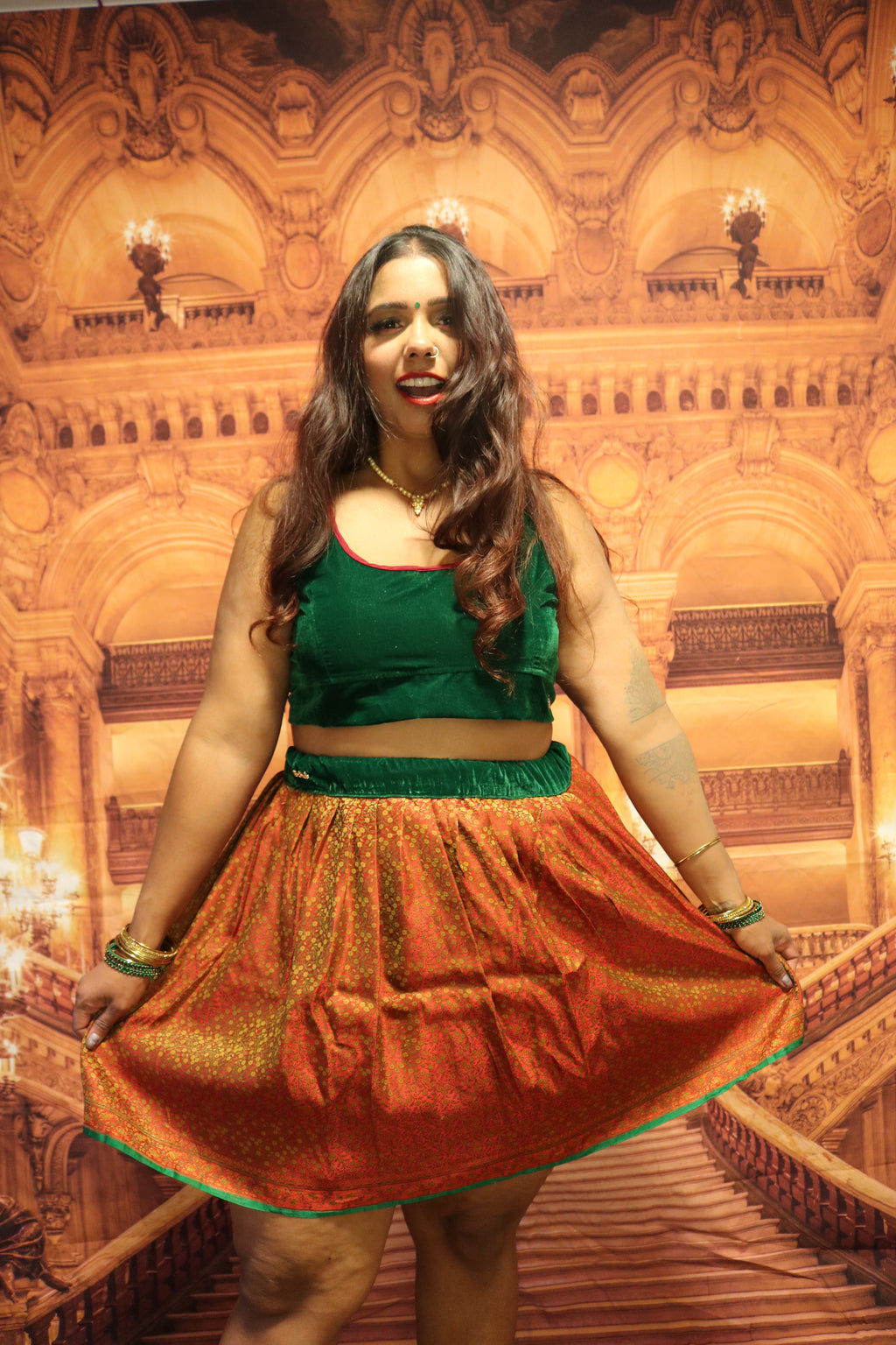 "Maharani's Festive Fling" Mini Co-ord Set