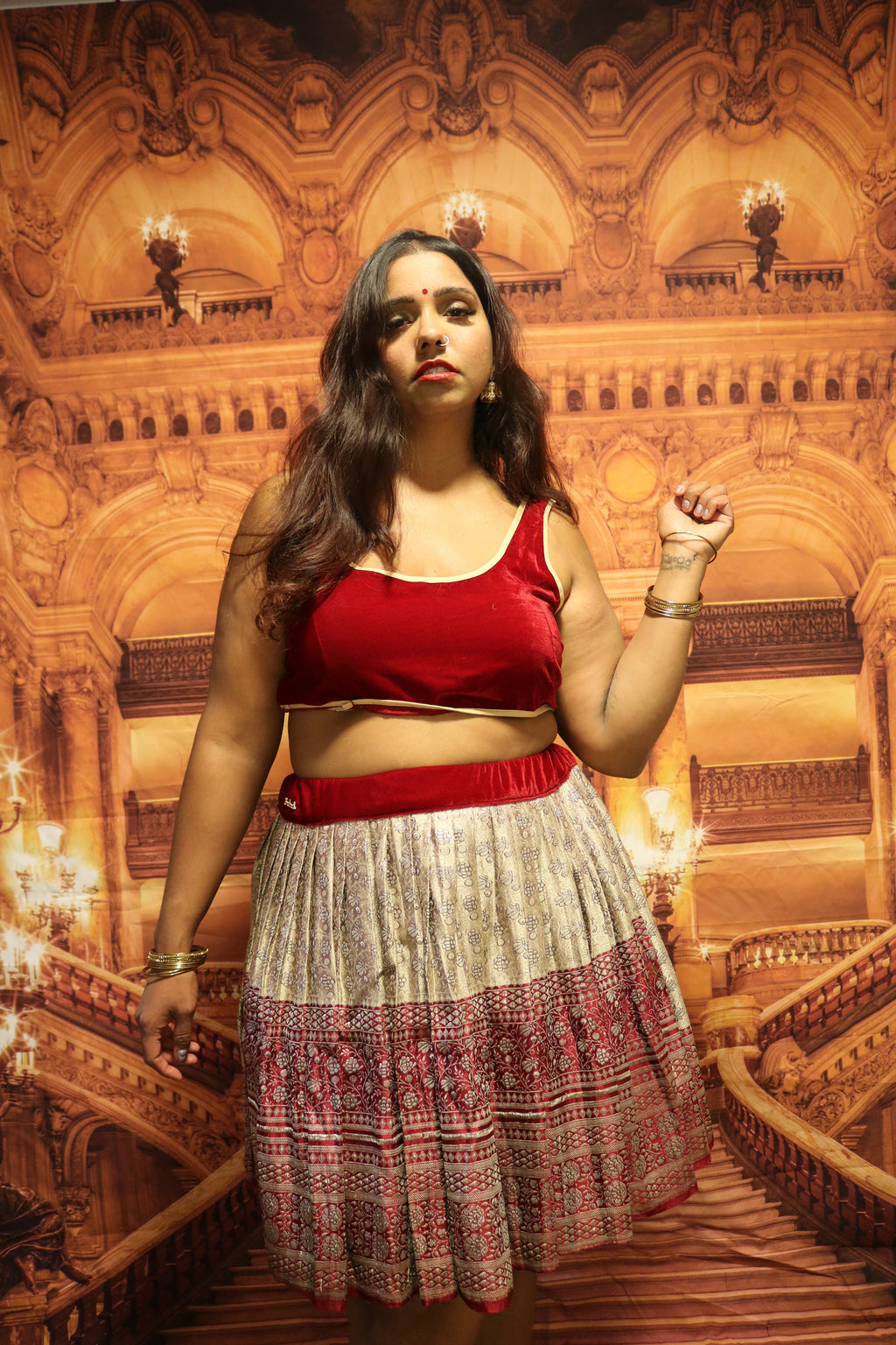 "Maharani's Smoky Lovenote” Mini Co-ord Set