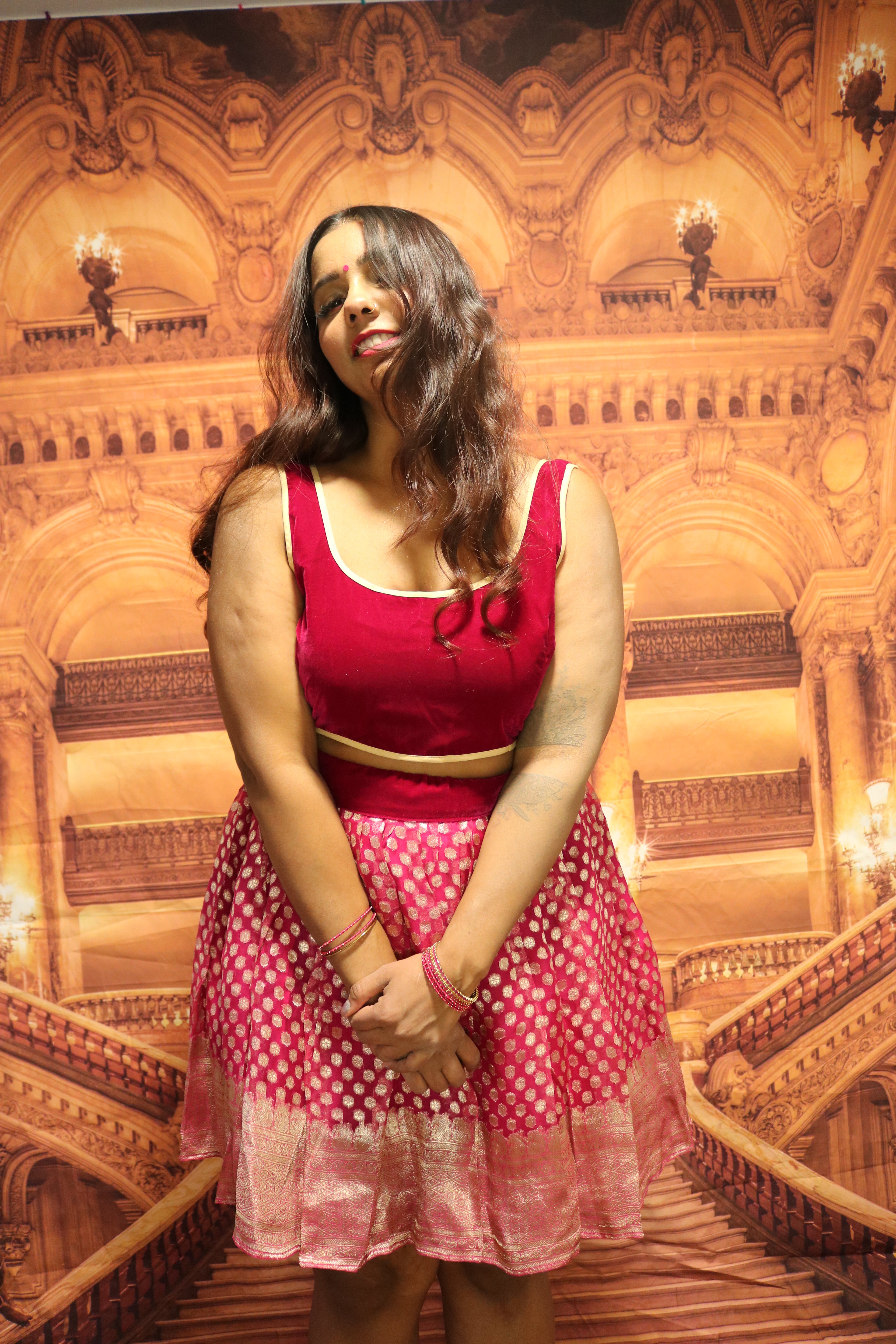 ”Maharani’s Raspberry Romance” Mini Co-ord Set