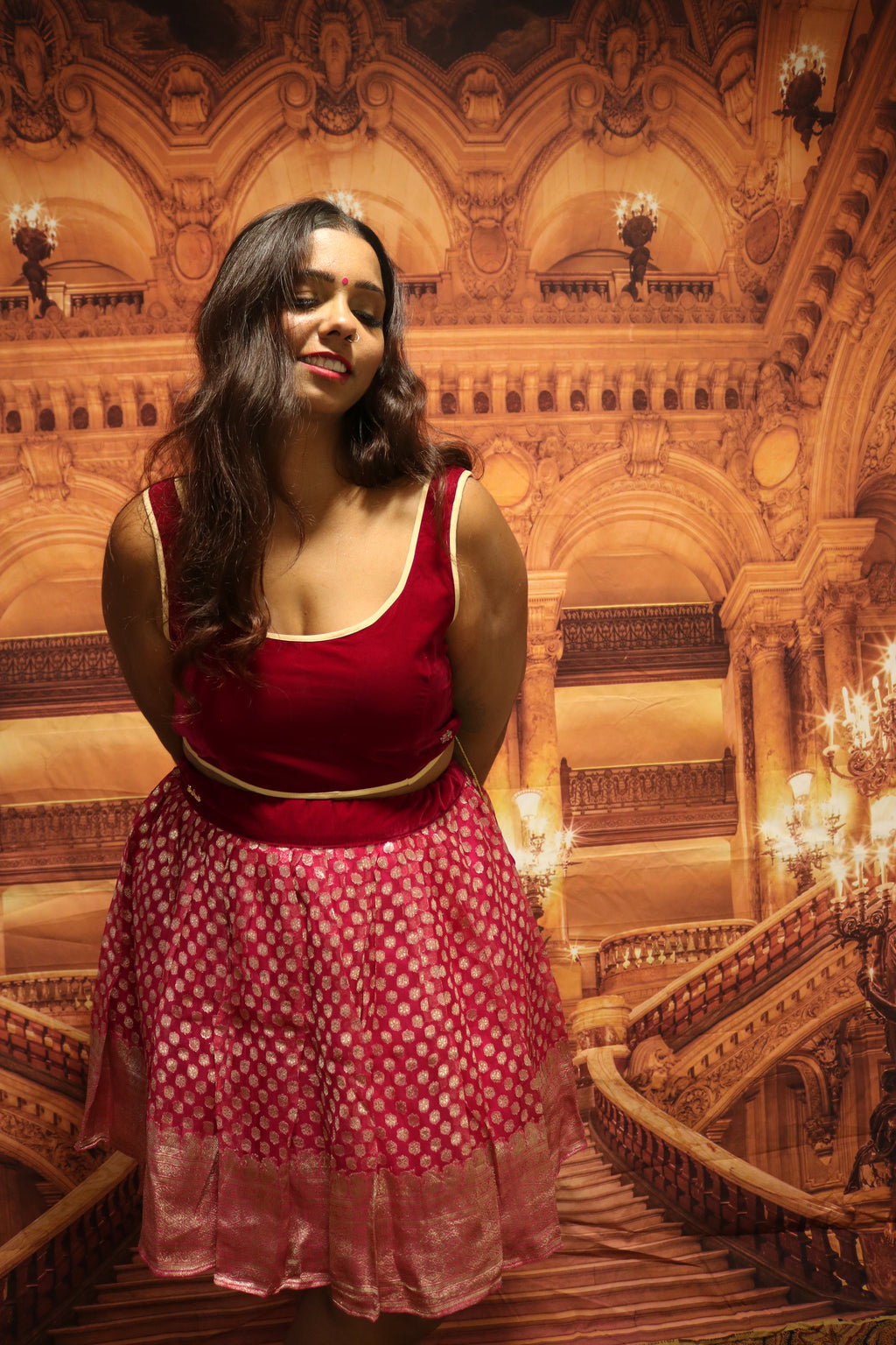 ”Maharani’s Raspberry Romance” Mini Co-ord Set