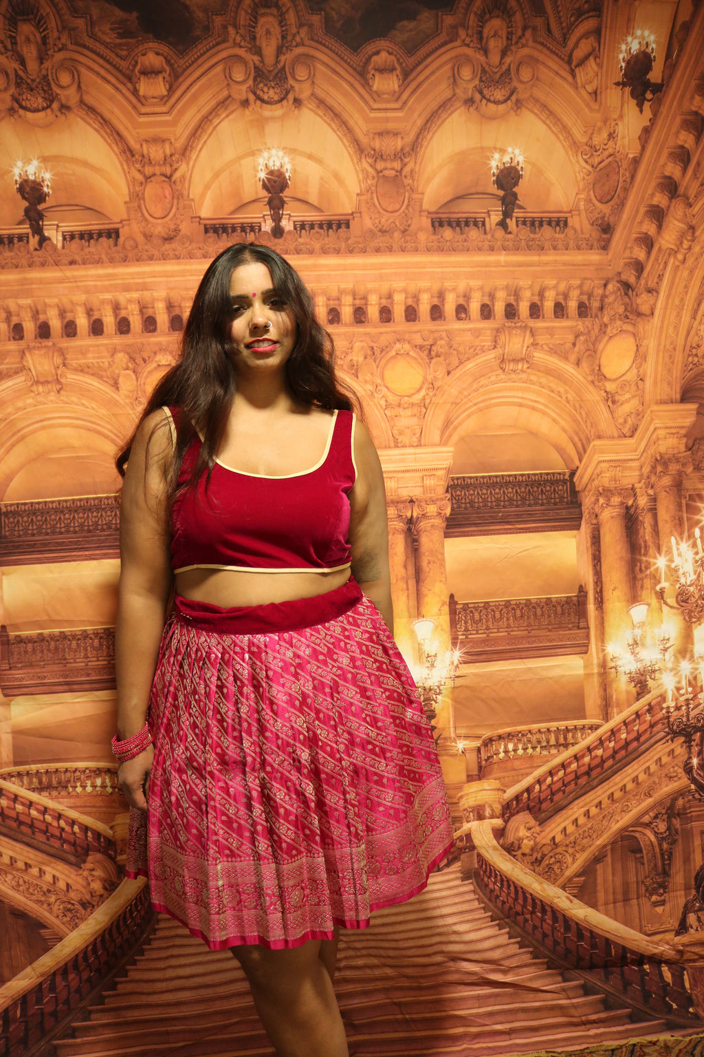 “Maharani’s Raspberry Dream” Mini Co-ord Set