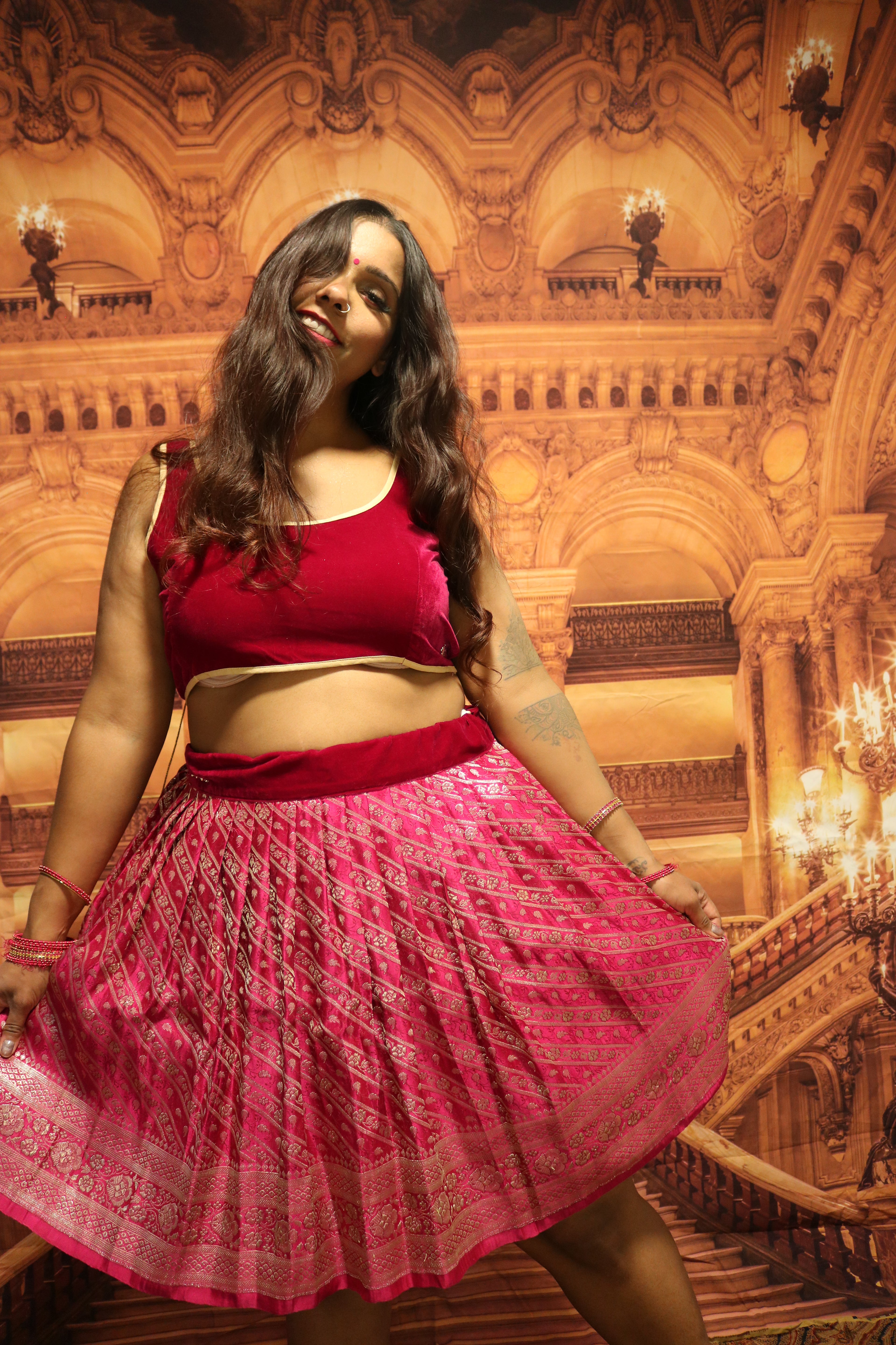 “Maharani’s Raspberry Dream” Mini Co-ord Set