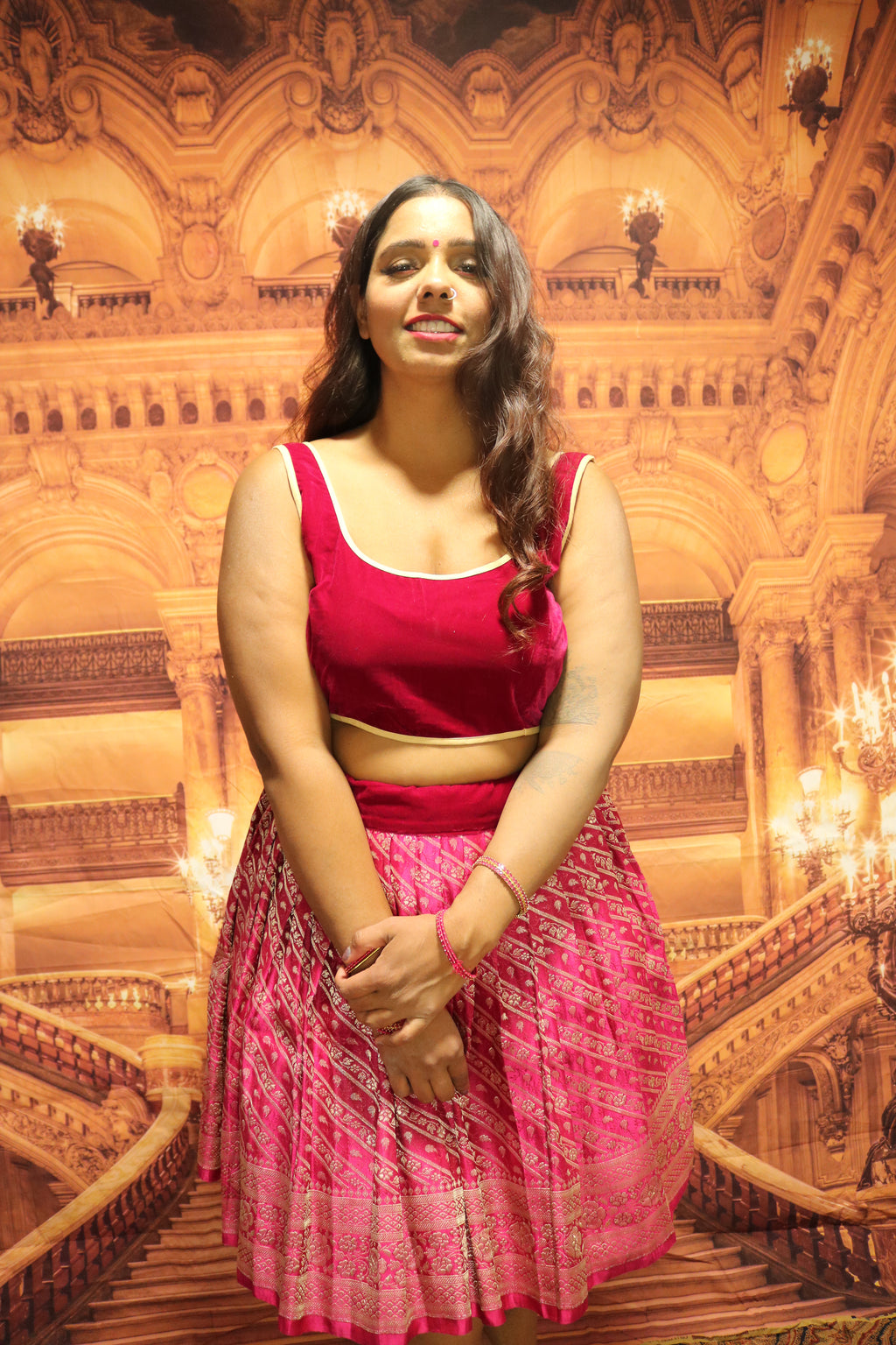 “Maharani’s Raspberry Dream” Mini Co-ord Set