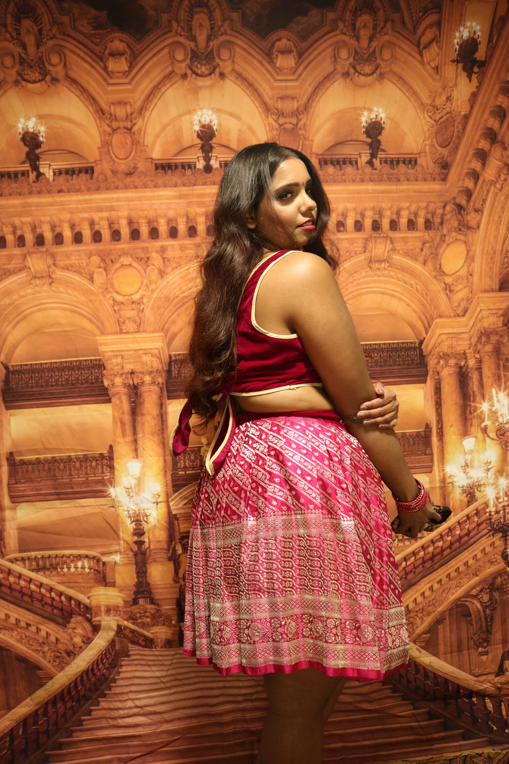 “Maharani’s Raspberry Dream” Mini Co-ord Set