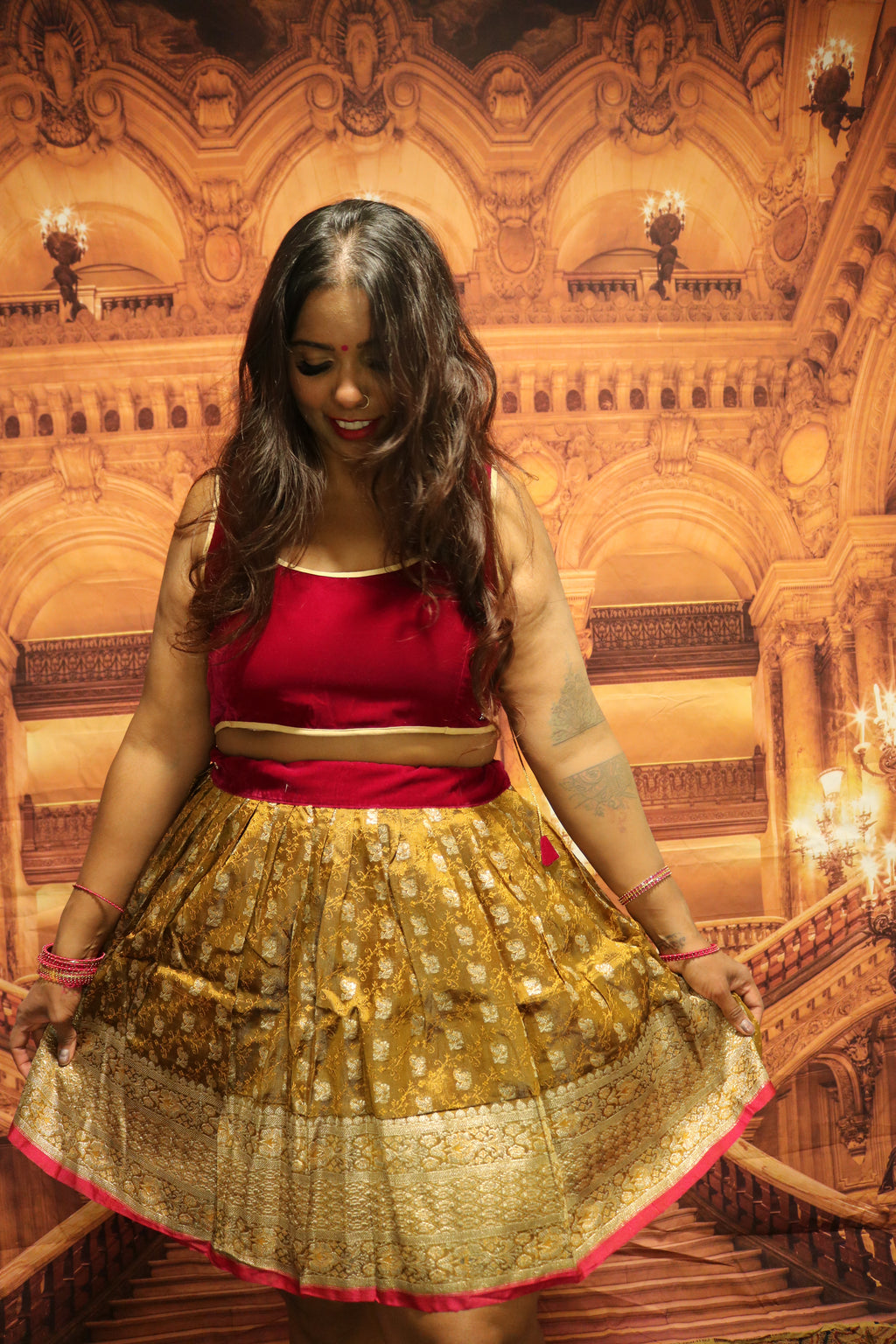 “Maharani’s Honey Glazed” Mini Co-ord Set
