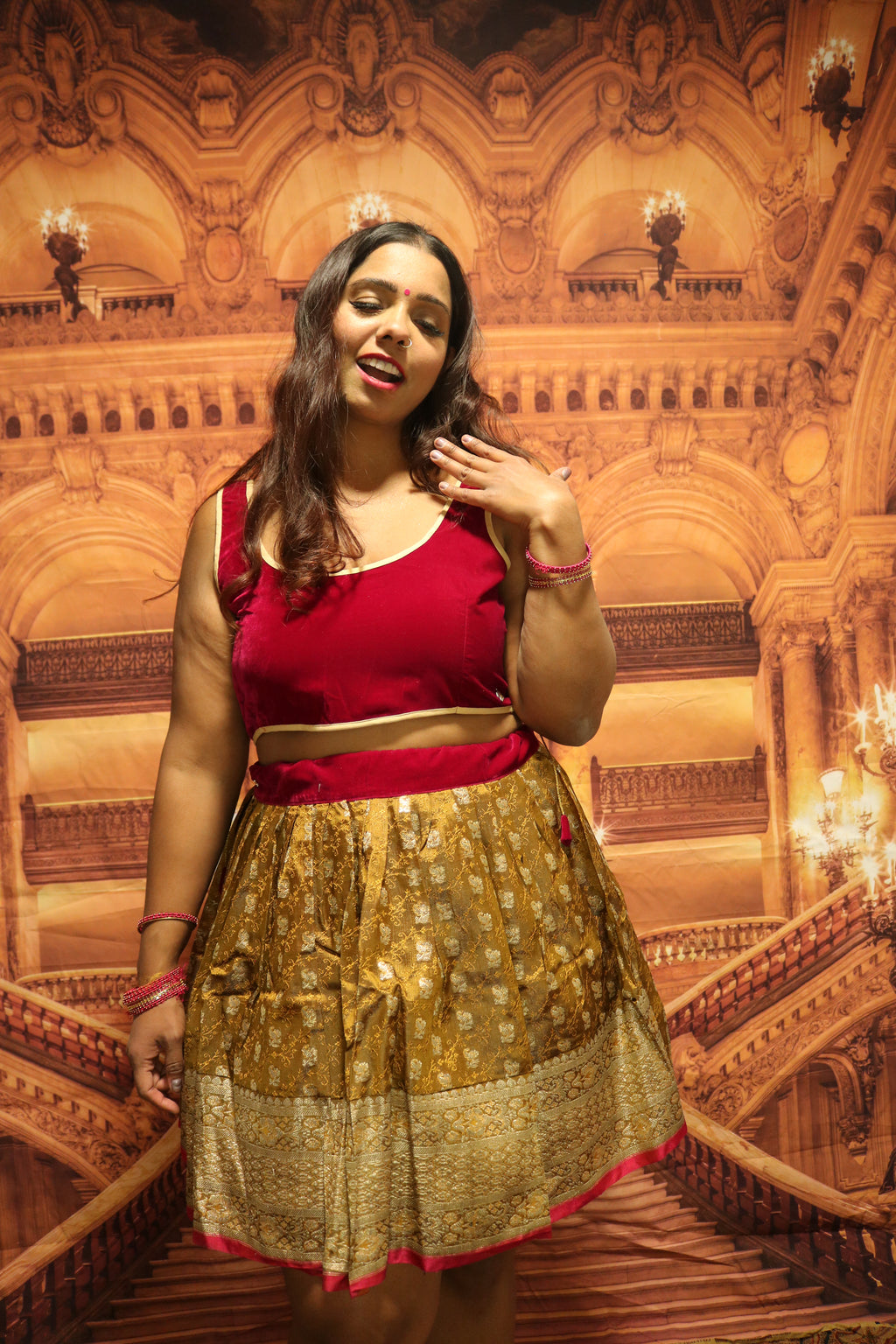 “Maharani’s Honey Glazed” Mini Co-ord Set