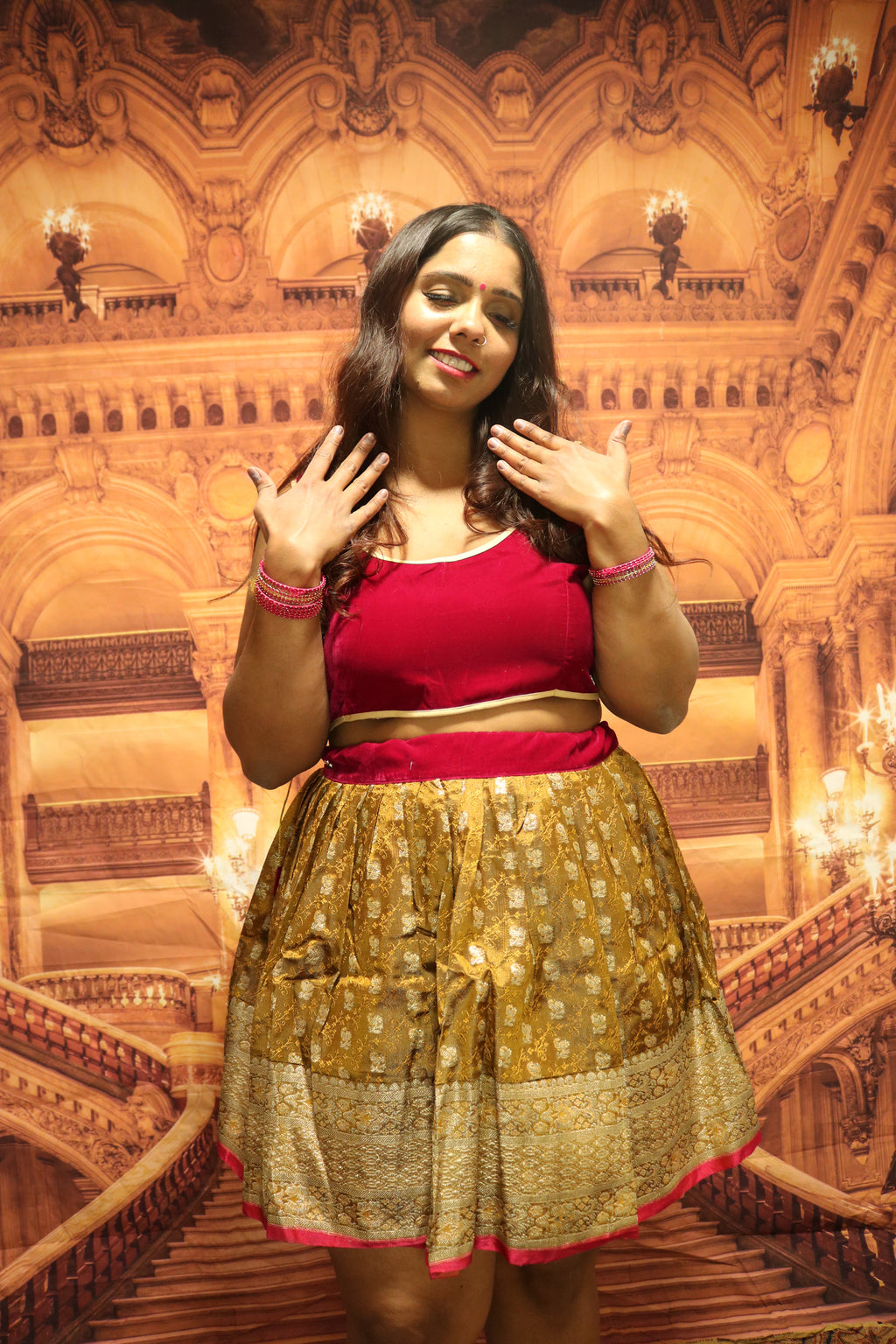 “Maharani’s Honey Glazed” Mini Co-ord Set