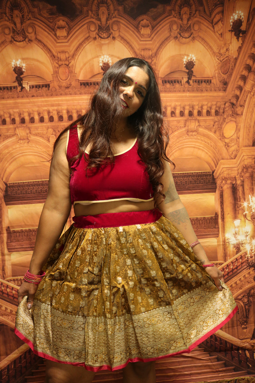 “Maharani’s Honey Glazed” Mini Co-ord Set