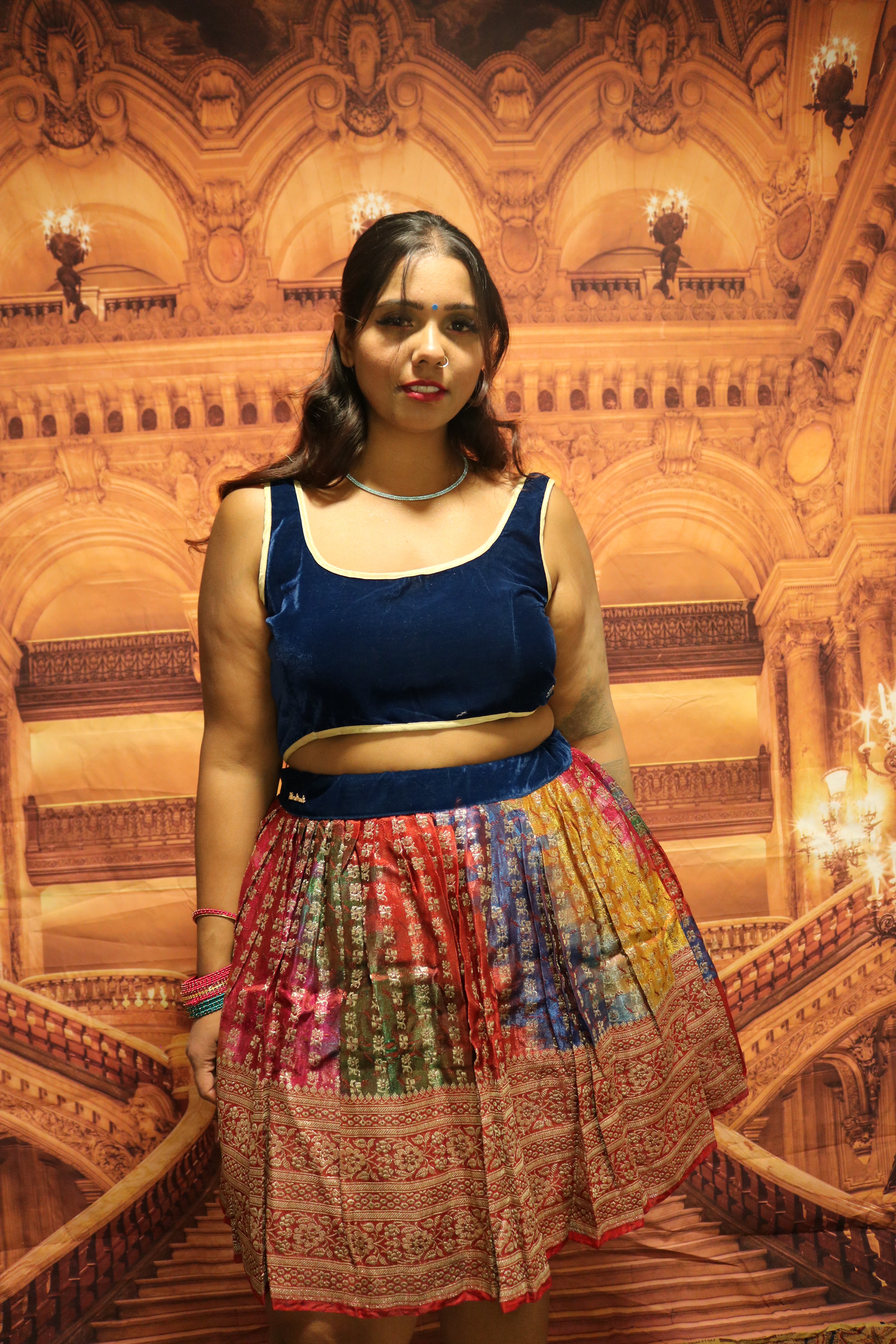 “Maharani’s Rainbow Radiance” Mini Co-ord Set