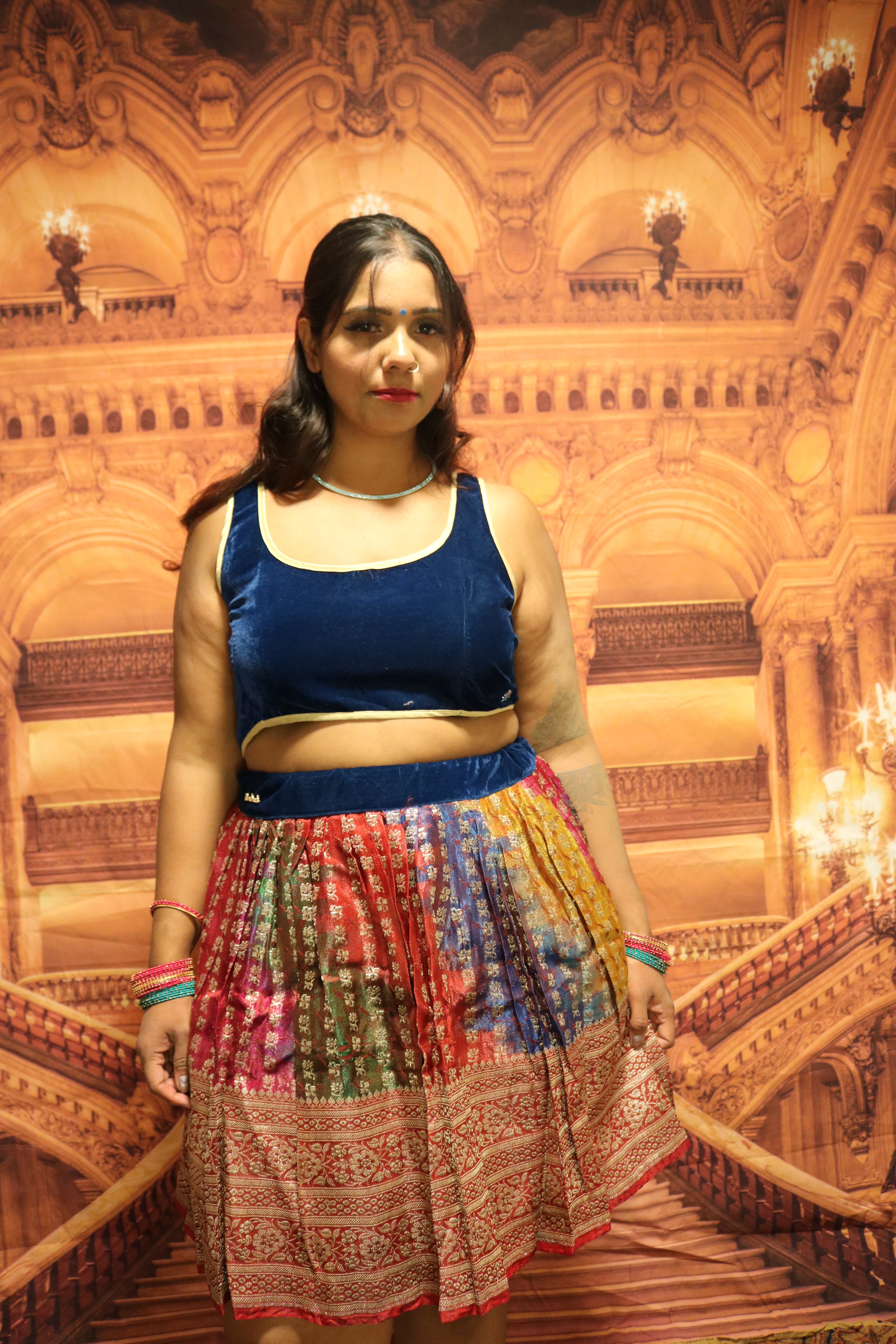 “Maharani’s Rainbow Radiance” Mini Co-ord Set
