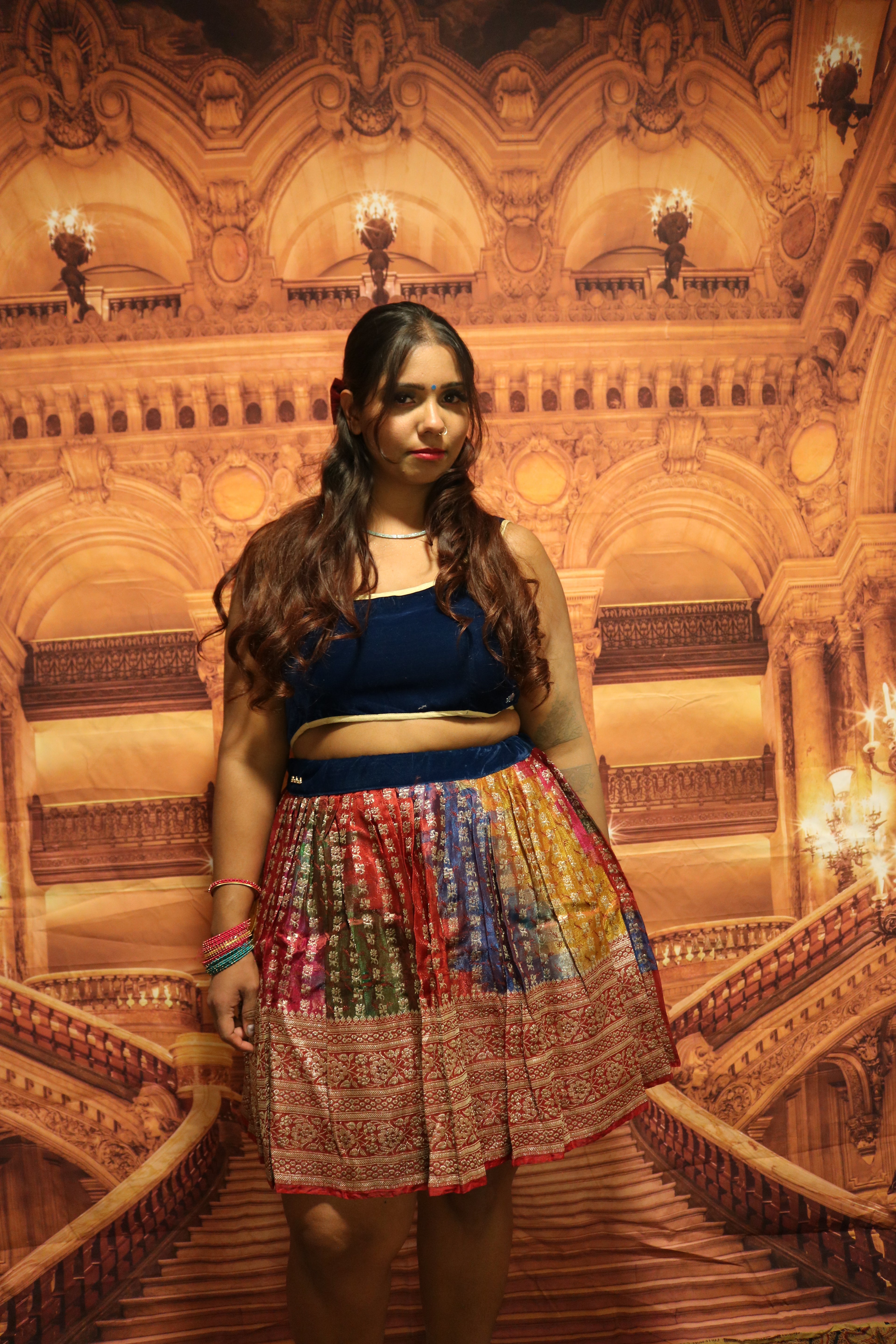 “Maharani’s Rainbow Radiance” Mini Co-ord Set