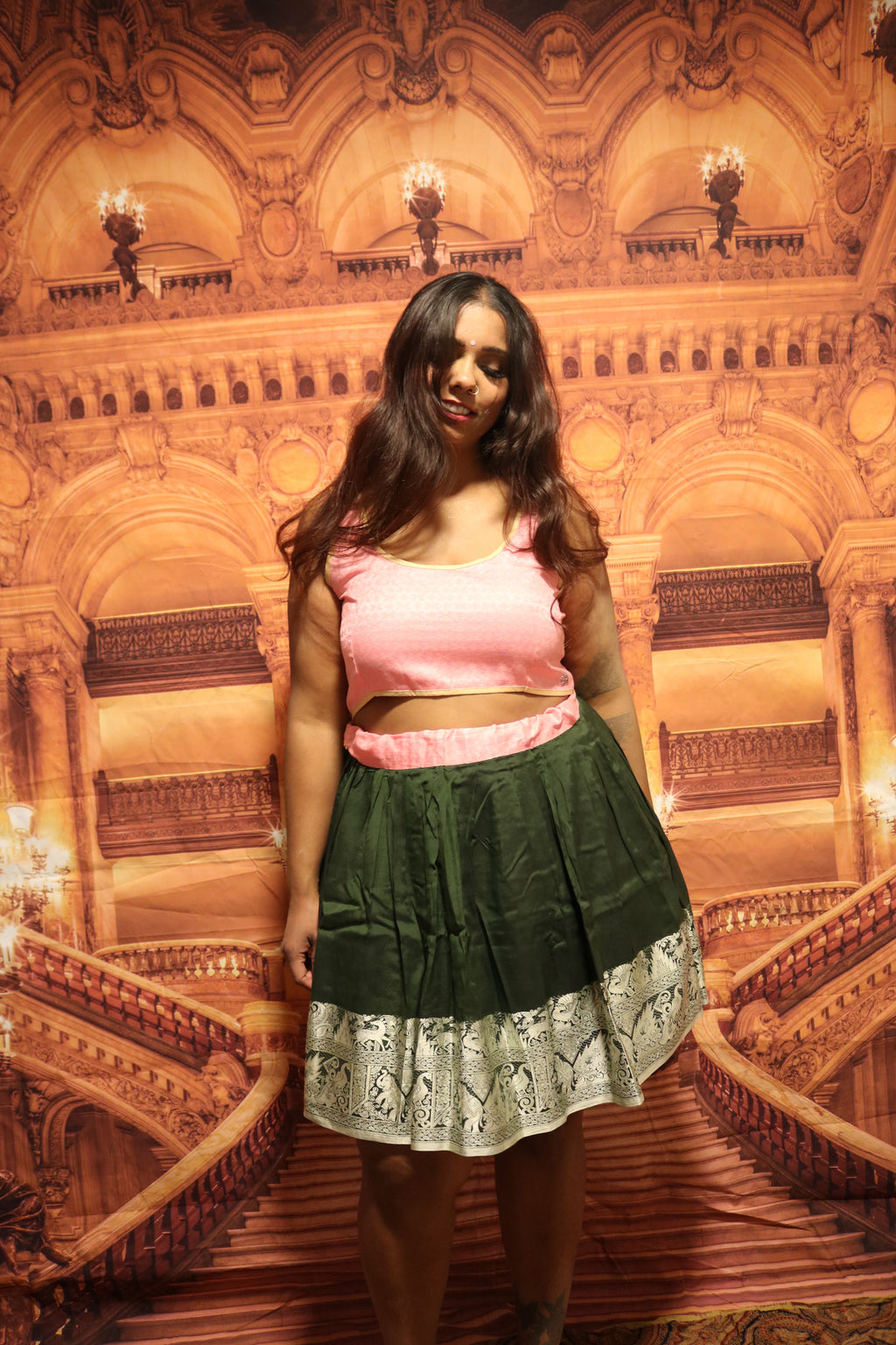 "Maharani's Rosy Secret” Mini Co-ord Set