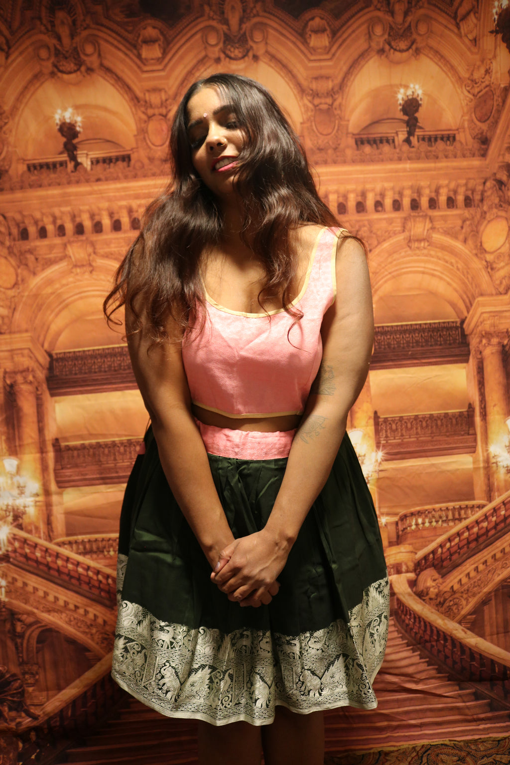 "Maharani's Rosy Secret” Mini Co-ord Set