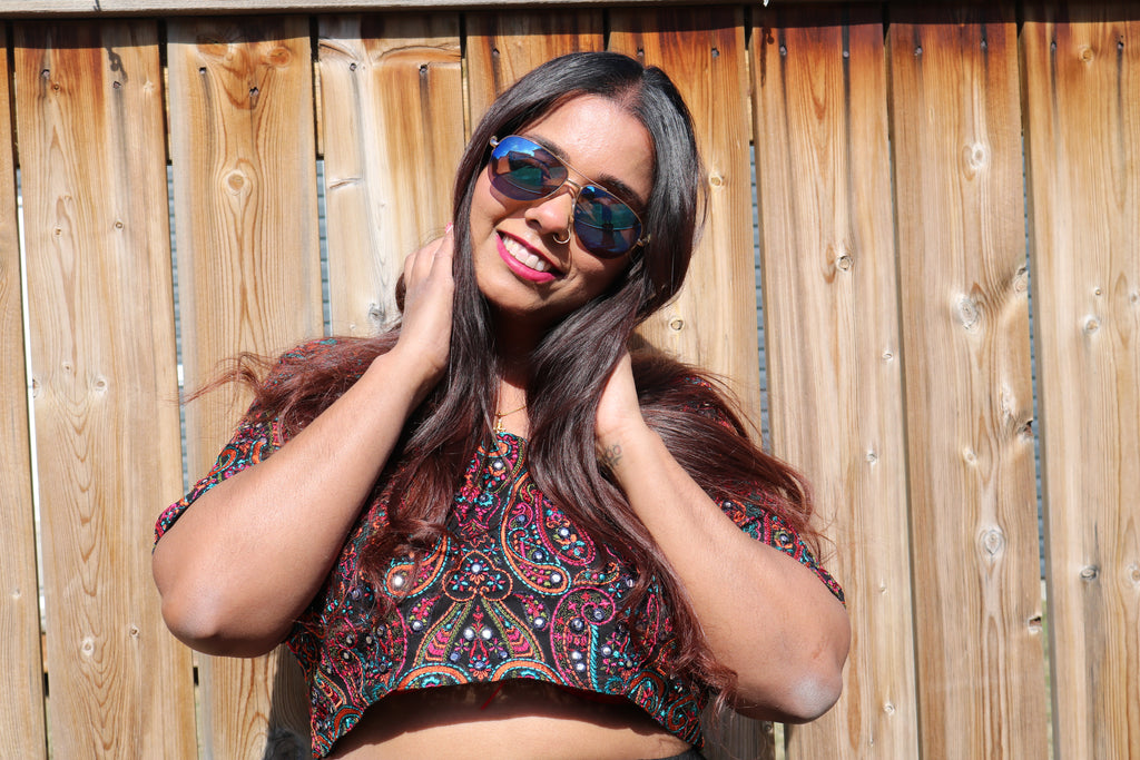 Psychedelic Swirls Crop Top