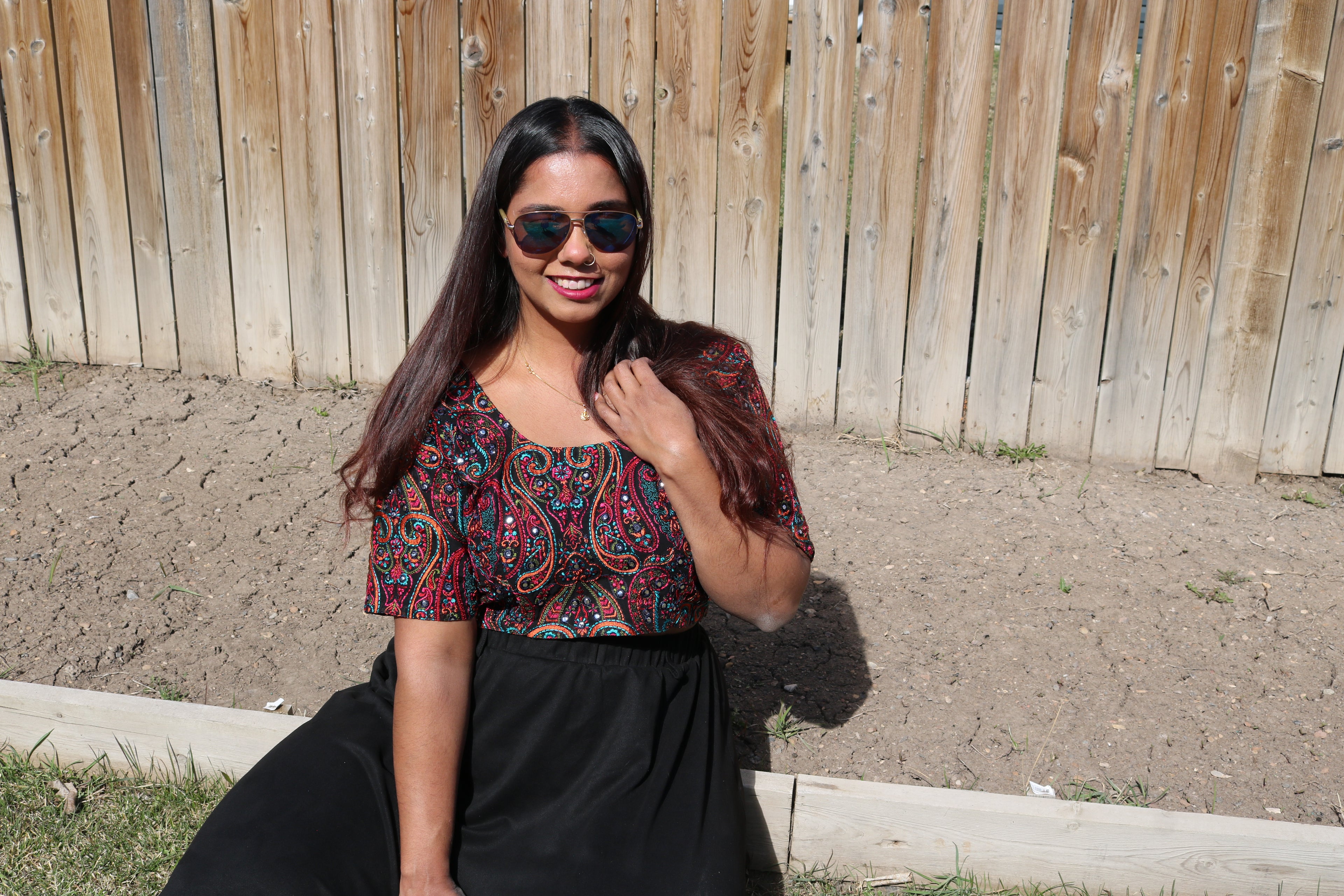 Psychedelic Swirls Crop Top