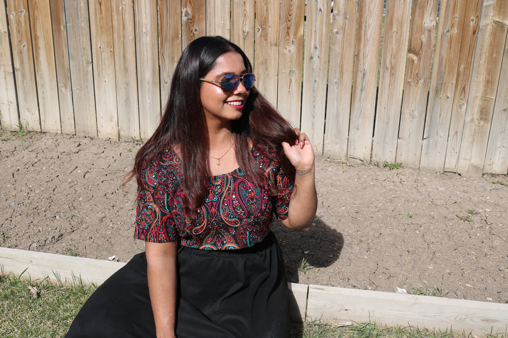 Psychedelic Swirls Crop Top