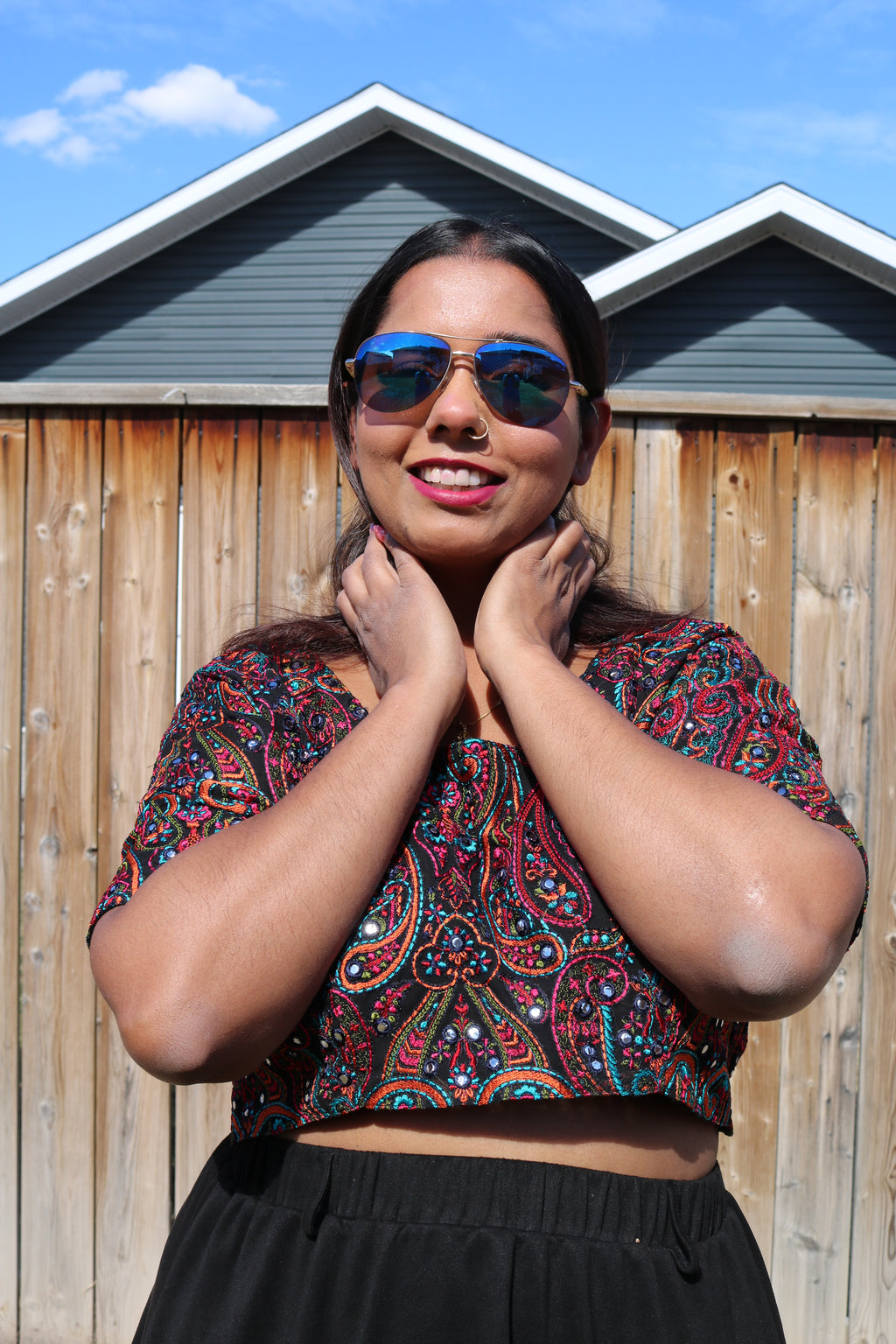 Psychedelic Swirls Crop Top