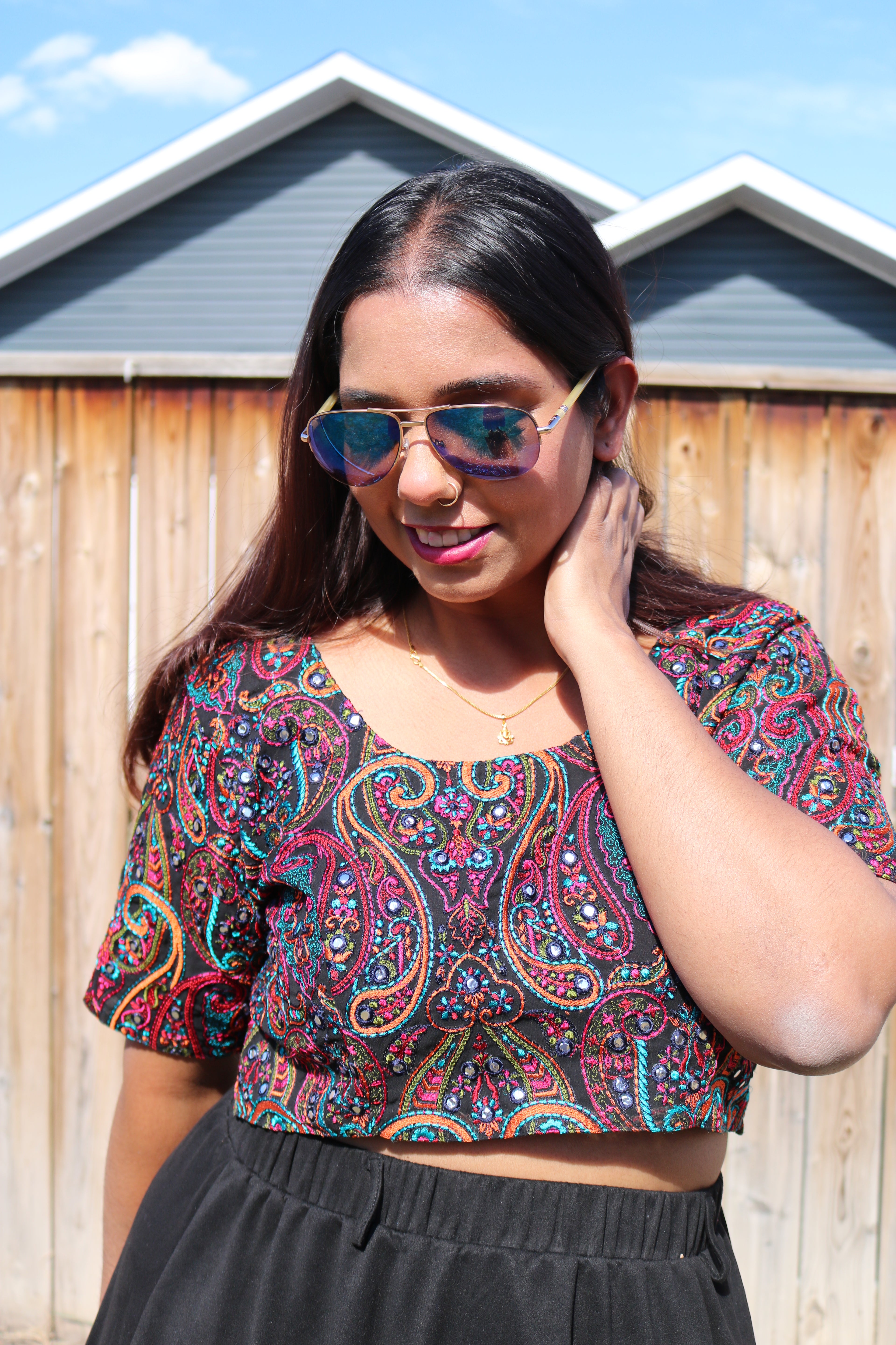 Psychedelic Swirls Crop Top