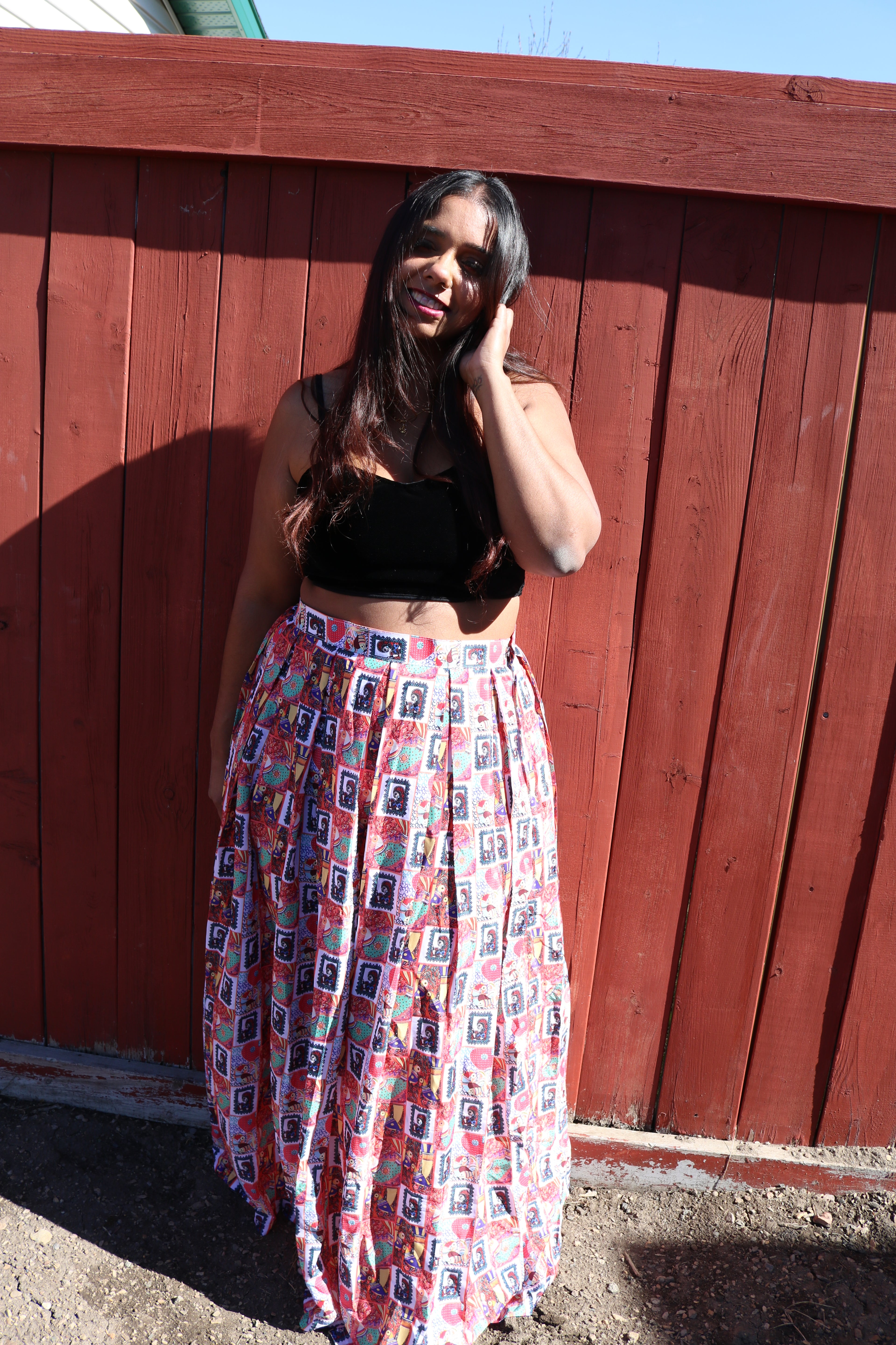 "My Tribe, My Rules" Lehenga (Small Print)