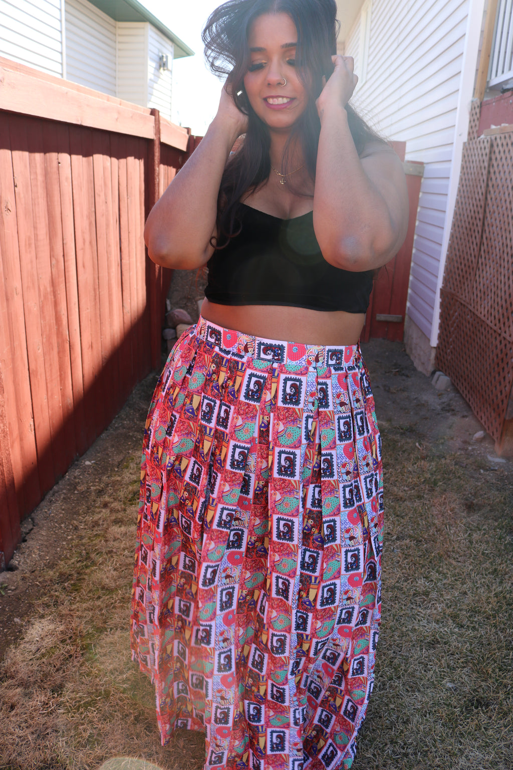 "My Tribe, My Rules" Lehenga (Small Print)