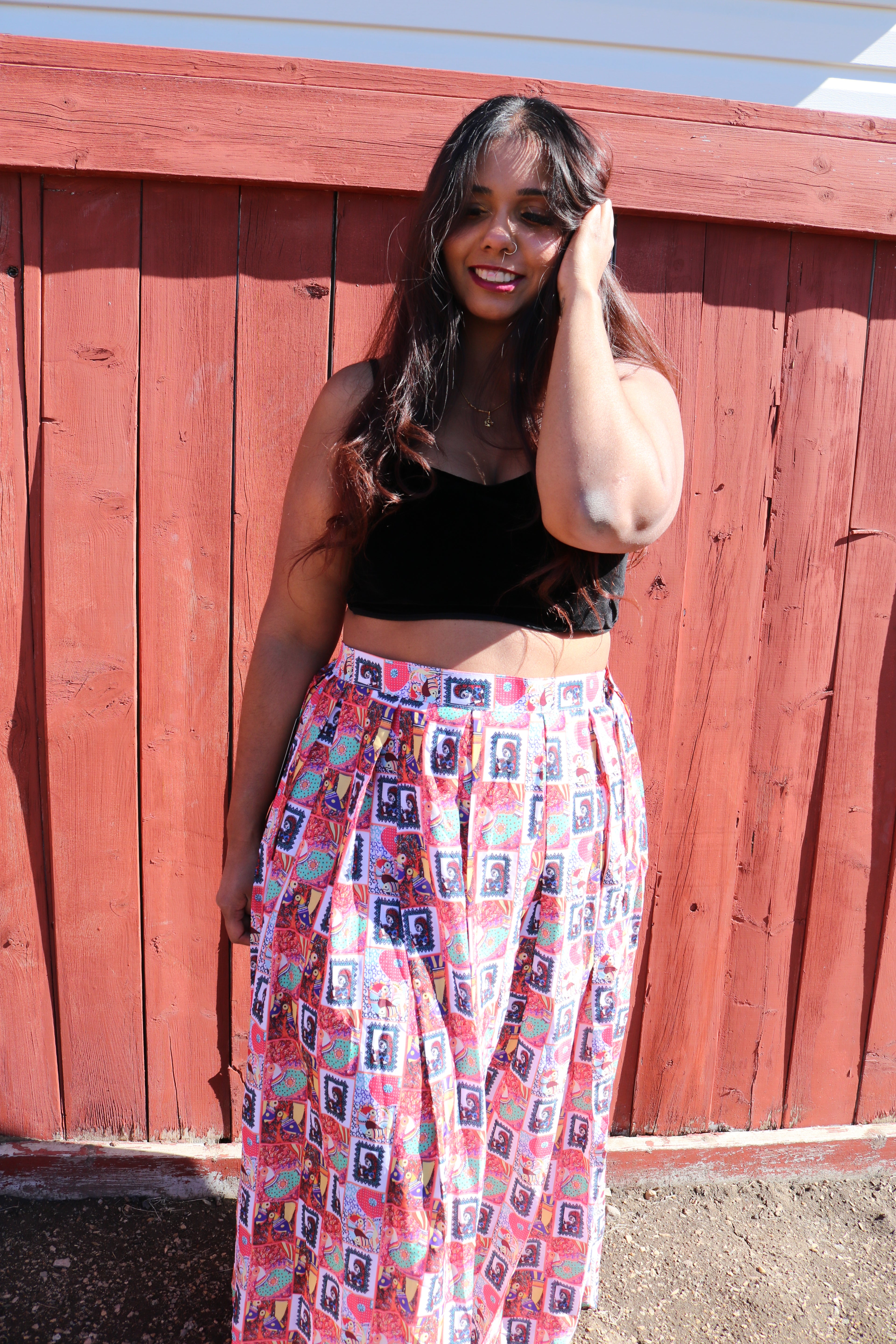 "My Tribe, My Rules" Lehenga (Small Print)