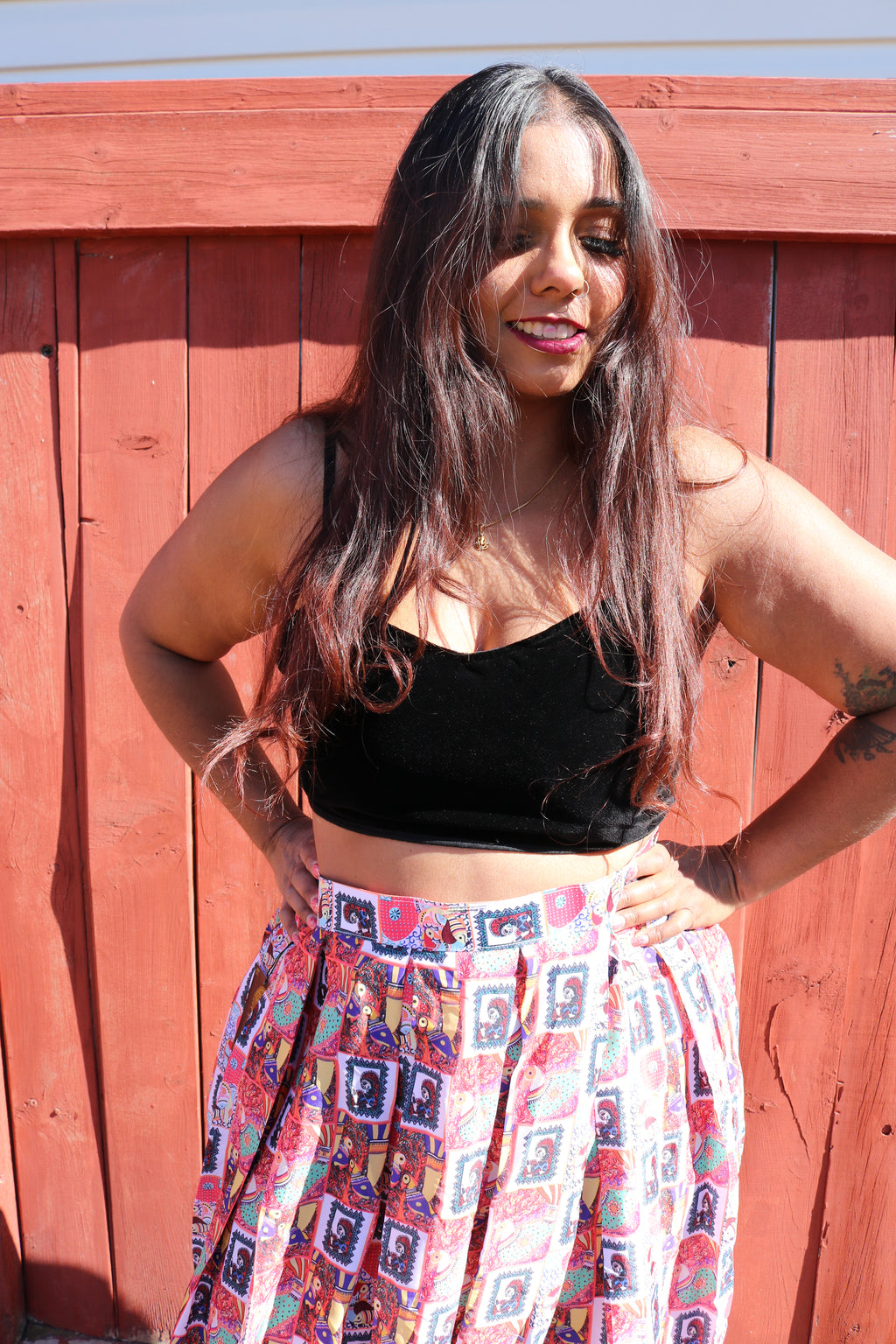 "My Tribe, My Rules" Lehenga (Small Print)