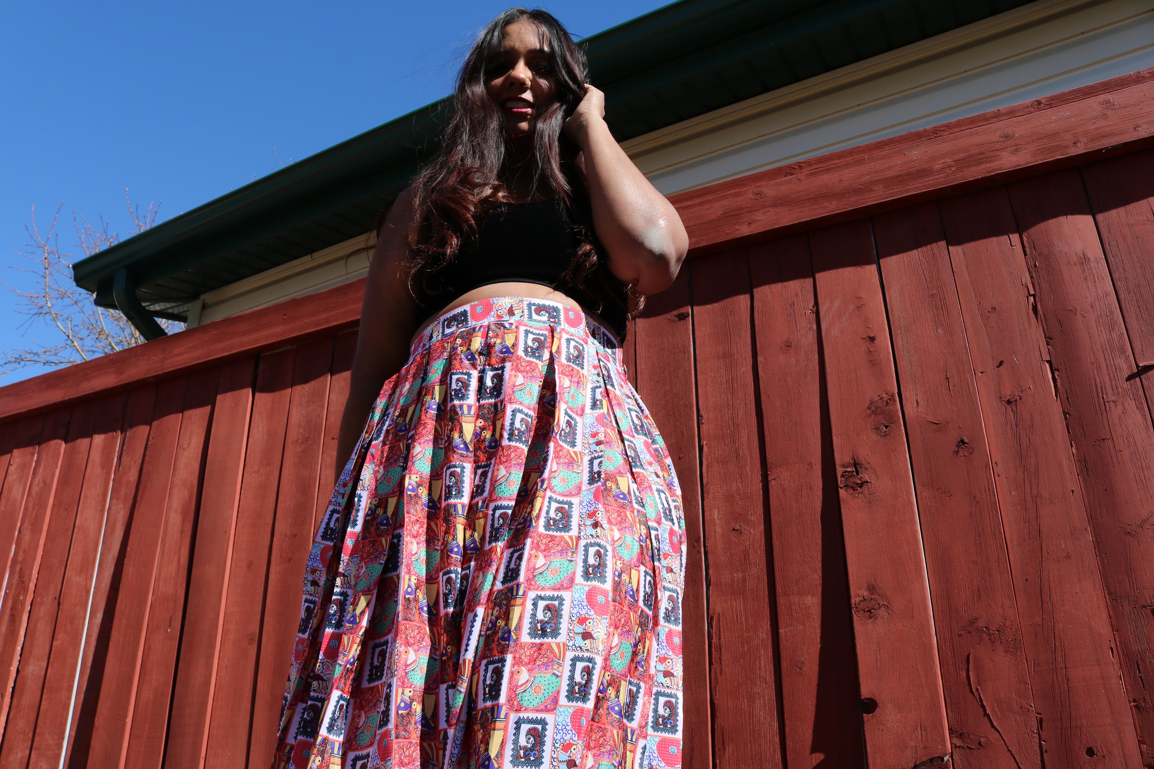 "My Tribe, My Rules" Lehenga (Small Print)