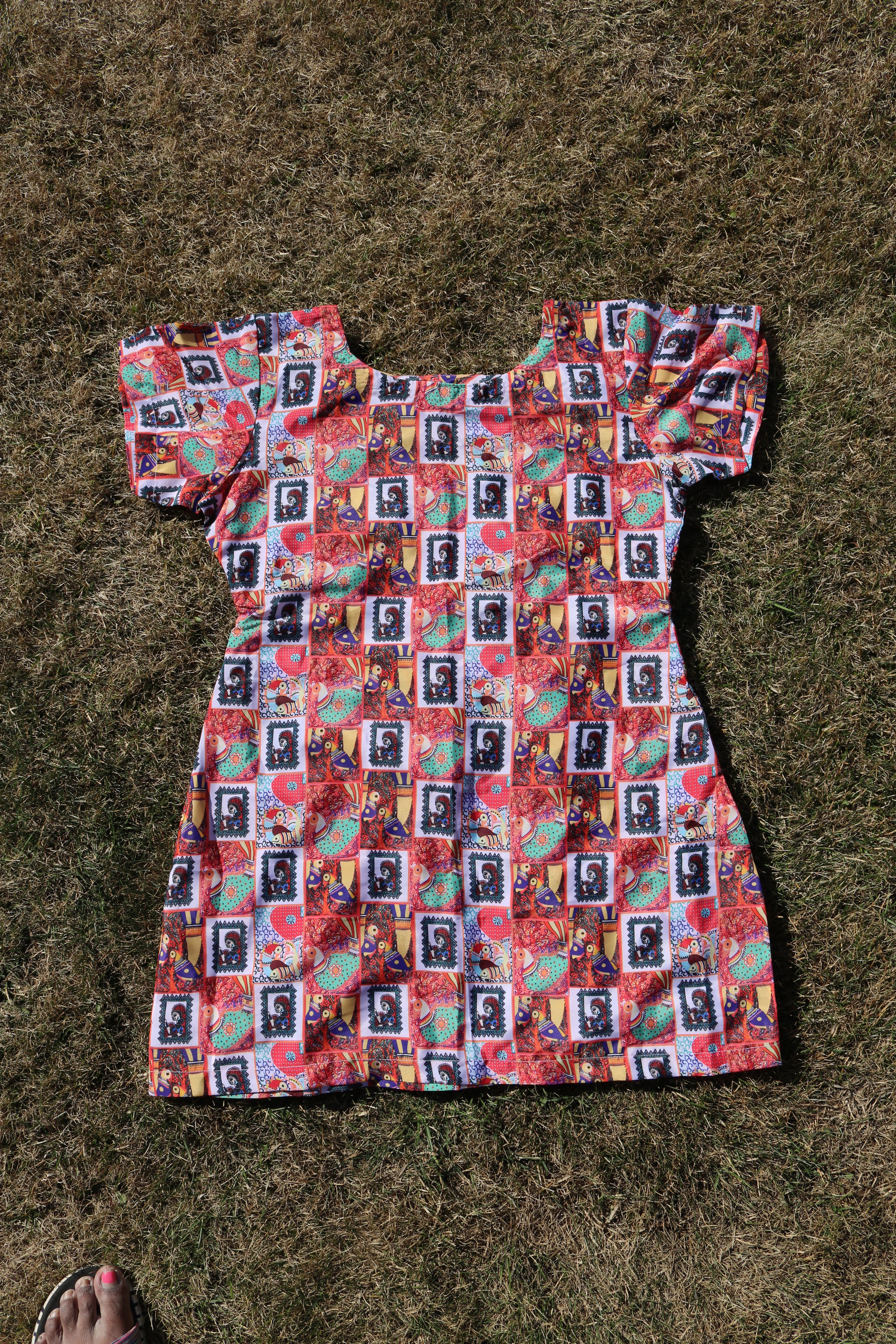 "My Tribe, My Rules" Mini Dress (Small Print)