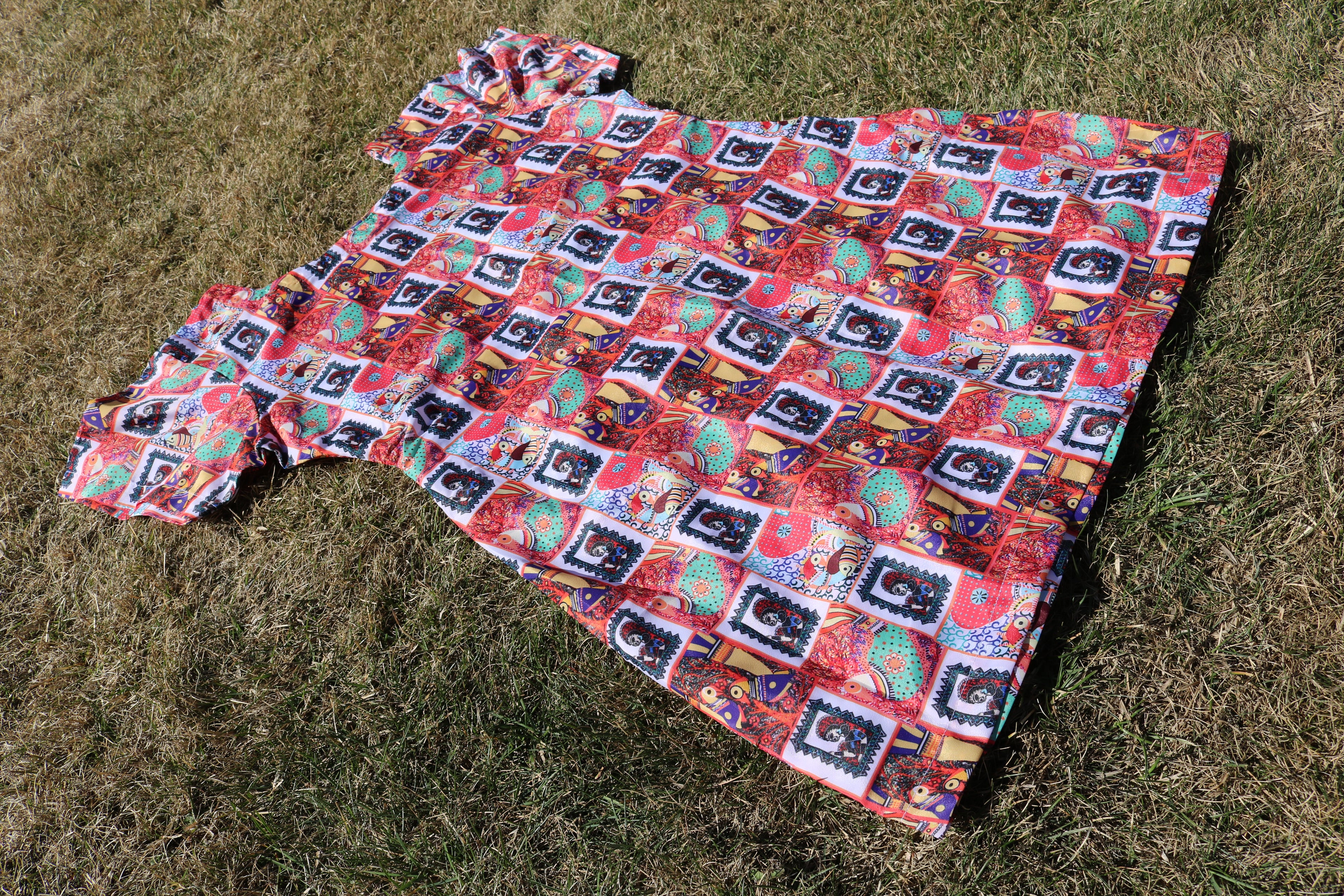 "My Tribe, My Rules" Mini Dress (Small Print)