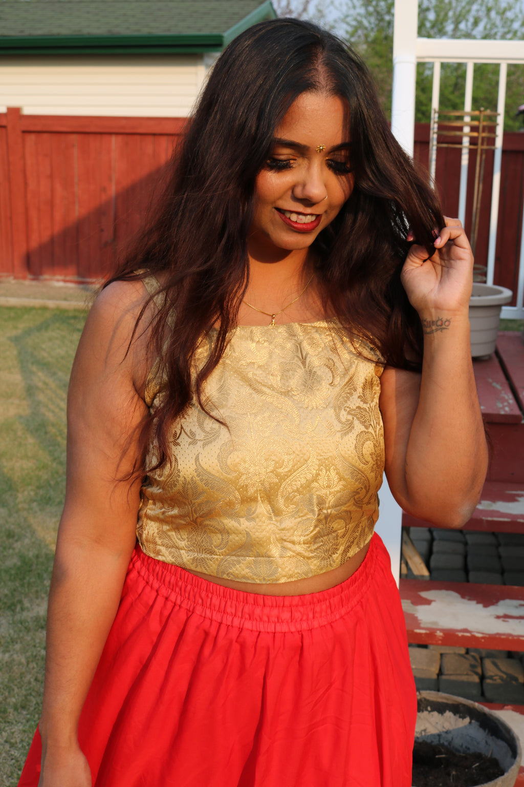 "The Gold Obsession" Halter Top