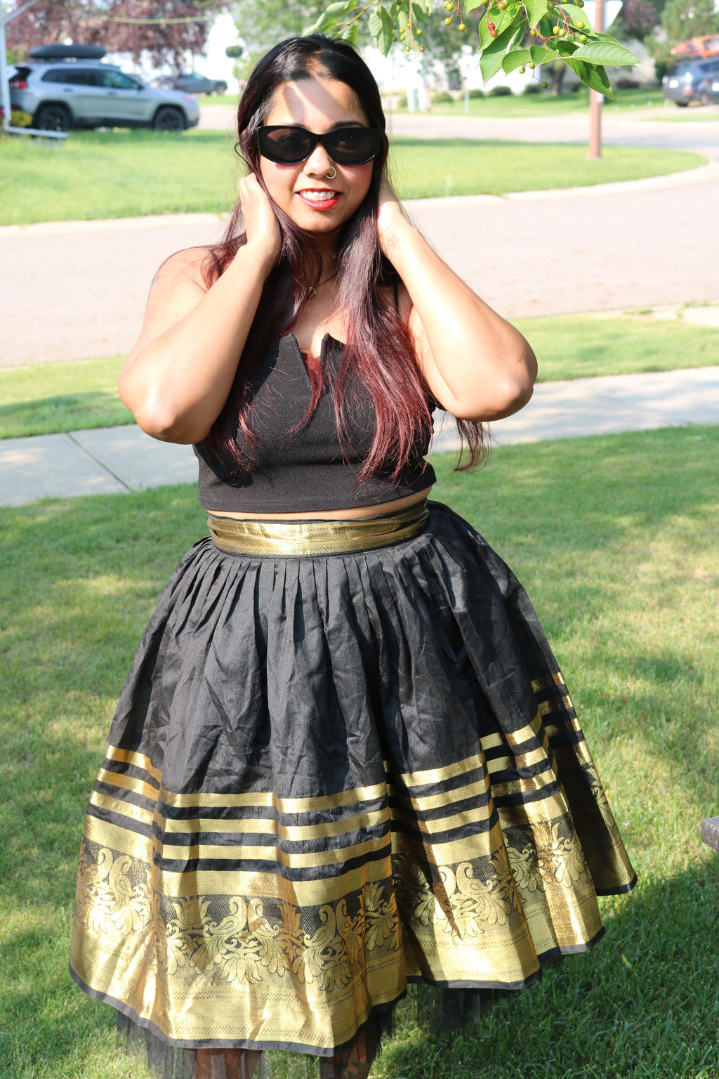 Black and Gold is the Way to go Skirt