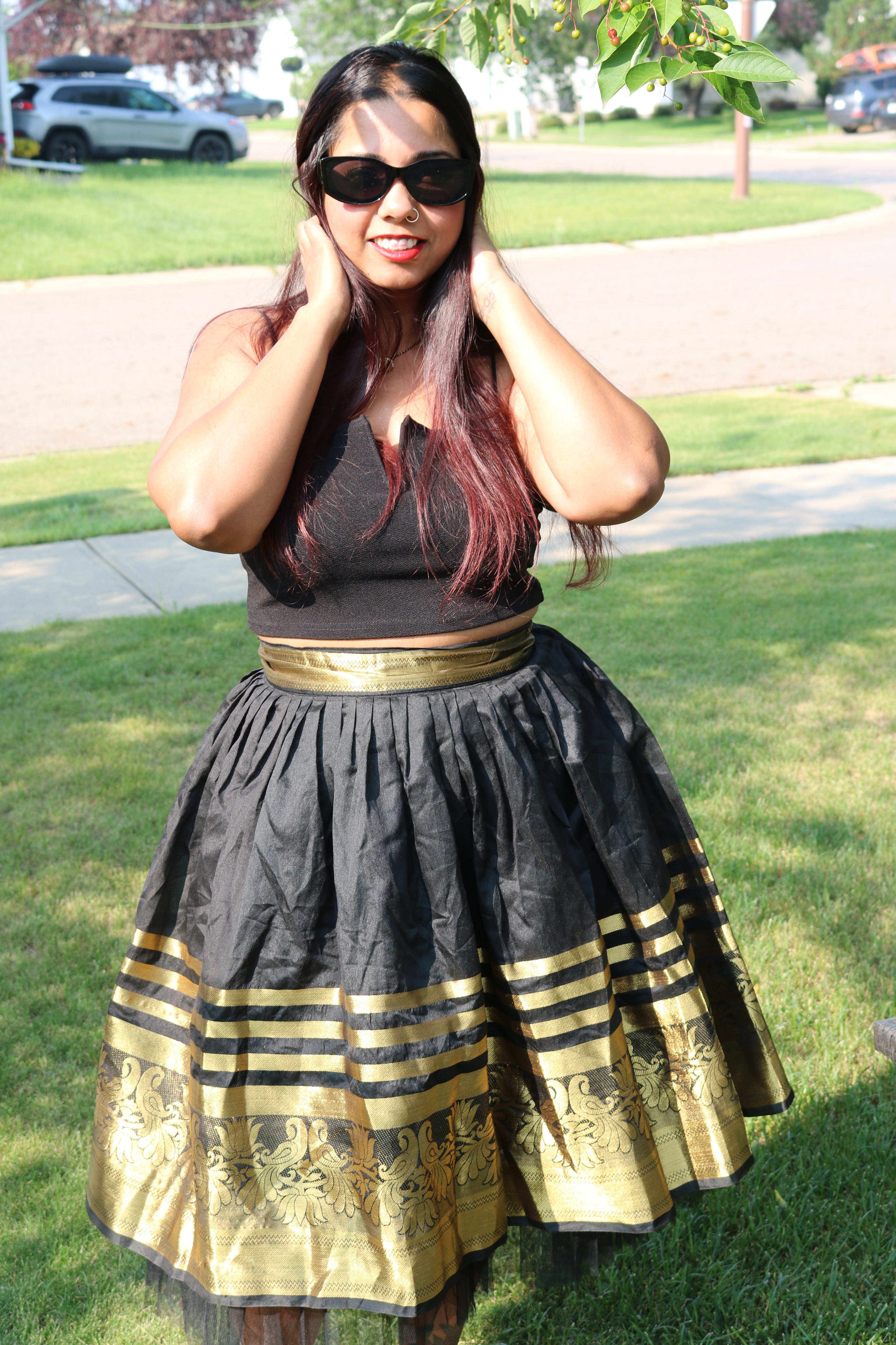 Black and Gold is the Way to go Skirt