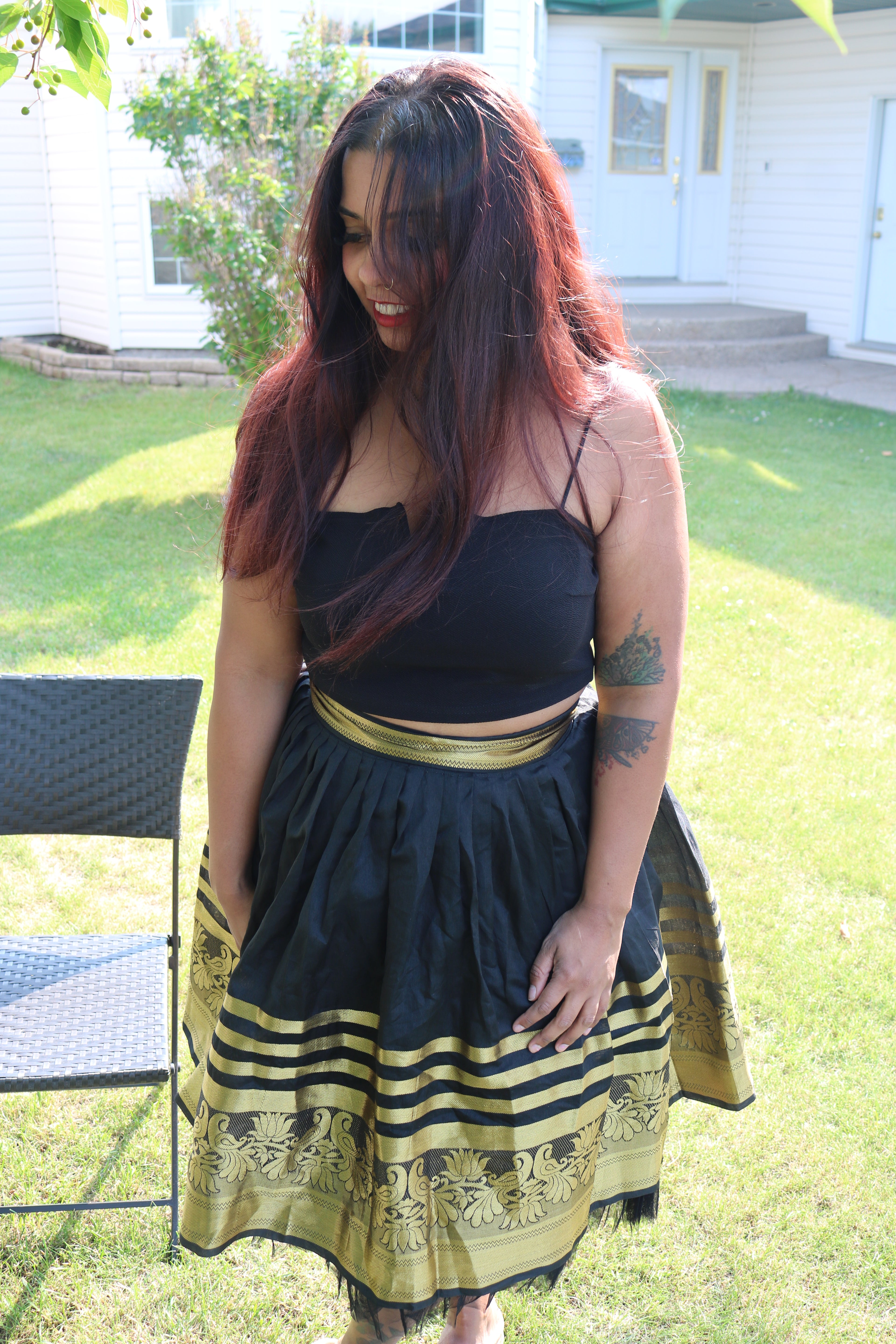 Black and Gold is the Way to go Skirt