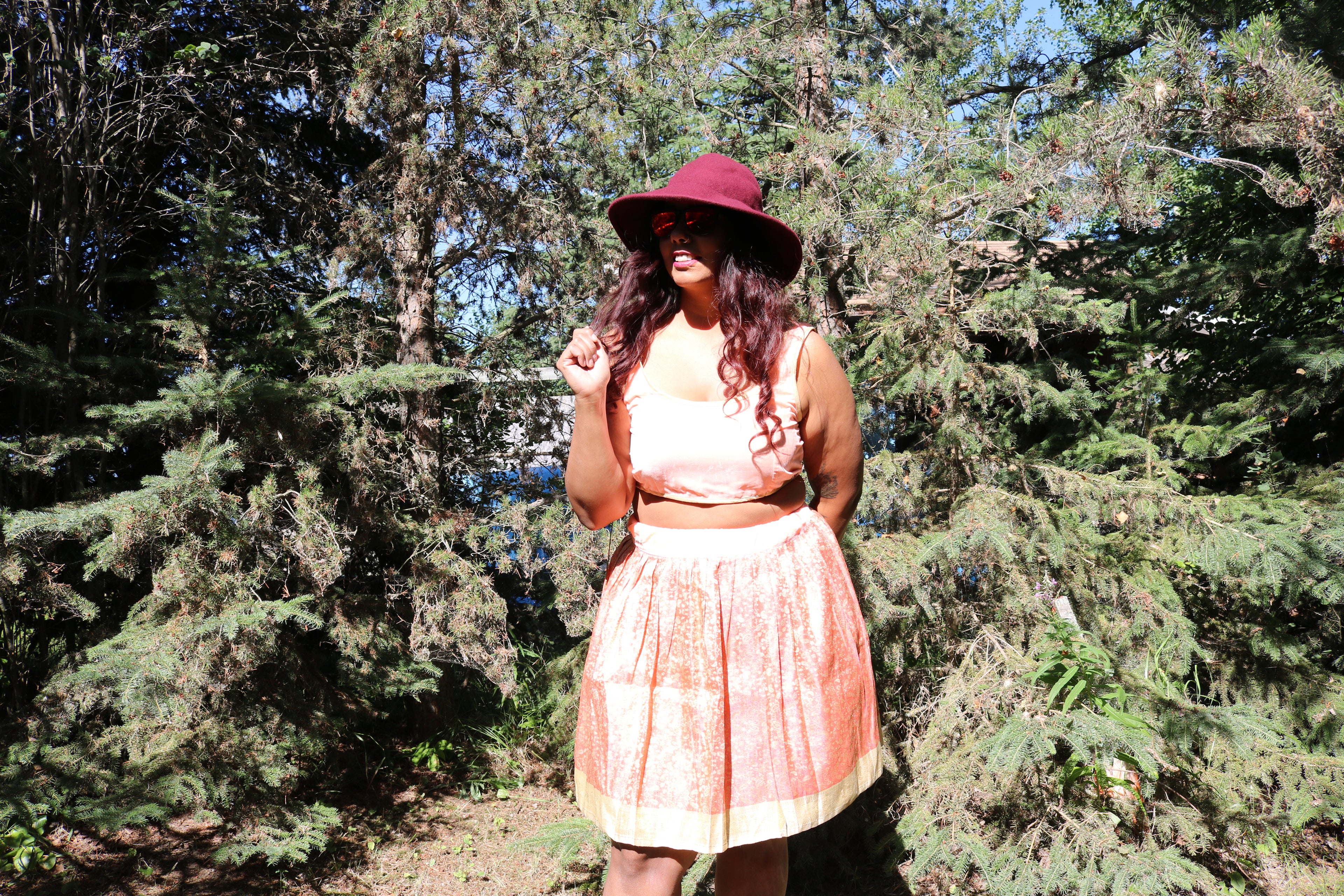 "Maharani's Coral Bliss" Mini Co-ord Set