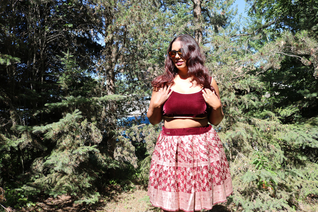 "Maharani's Enchanted Vineyard” Mini Co-ord Set