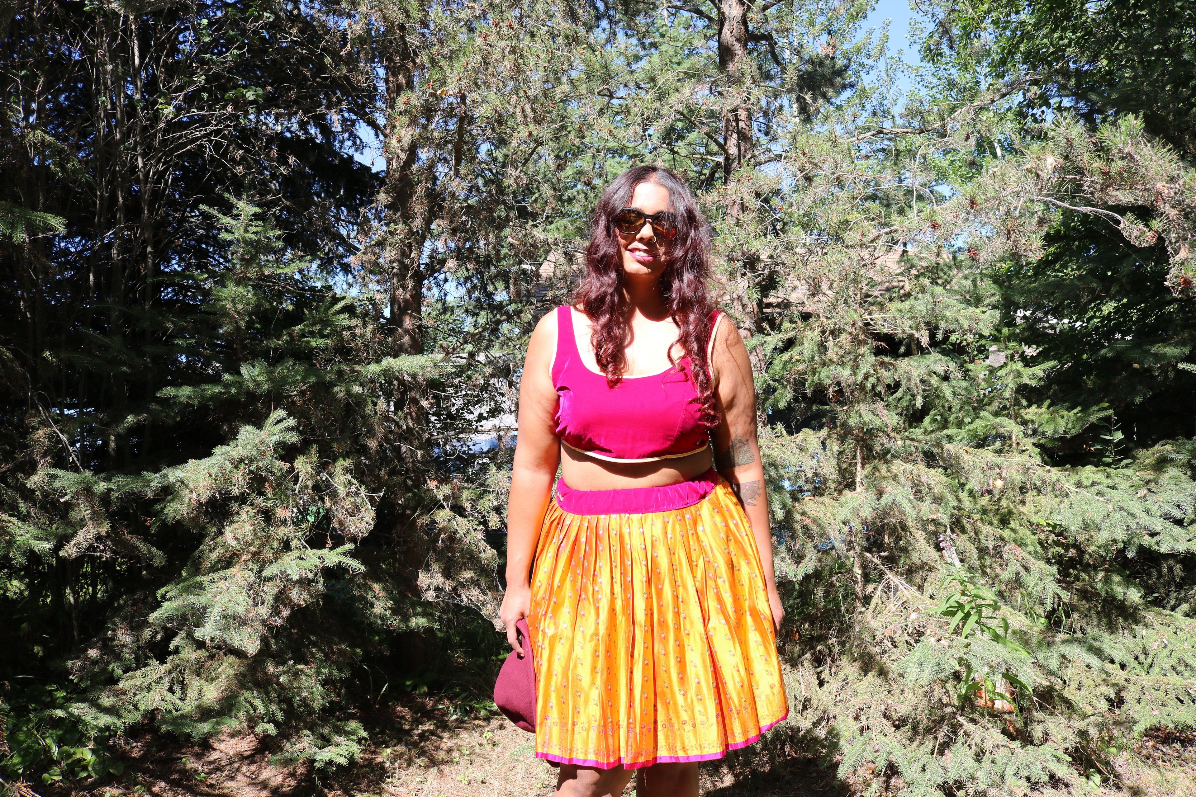 "Maharani's Sunset Majesty” Mini Co-ord Set